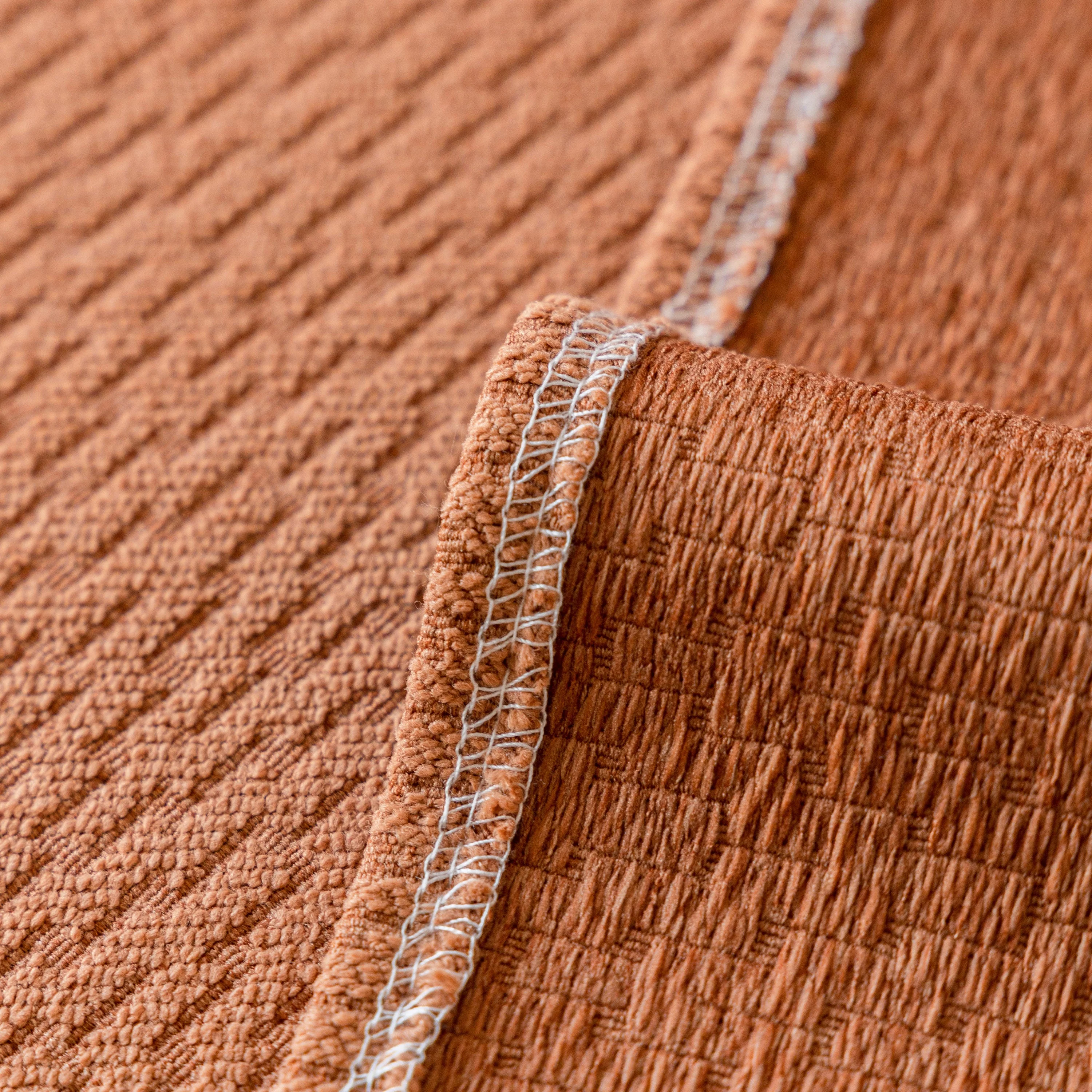 Herringbone Textured Sofa Throw Blanket, Durable Pet Friendly Modern Couch Slipcover - Image 45