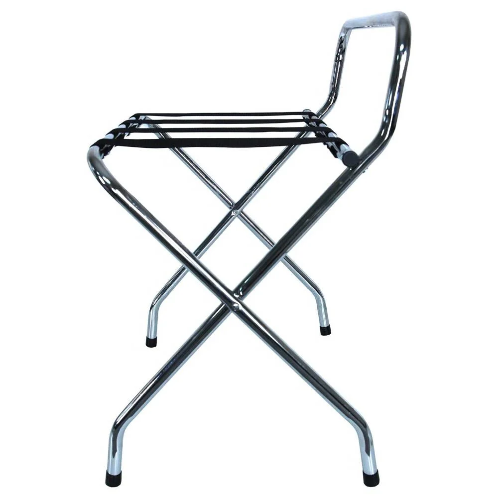 High Back Metal Folding Luggage Rack - Image 3