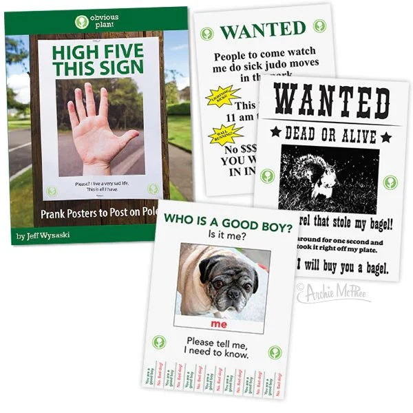 High Five This Sign | Book of 23 Funny Prank Posters - Image 4