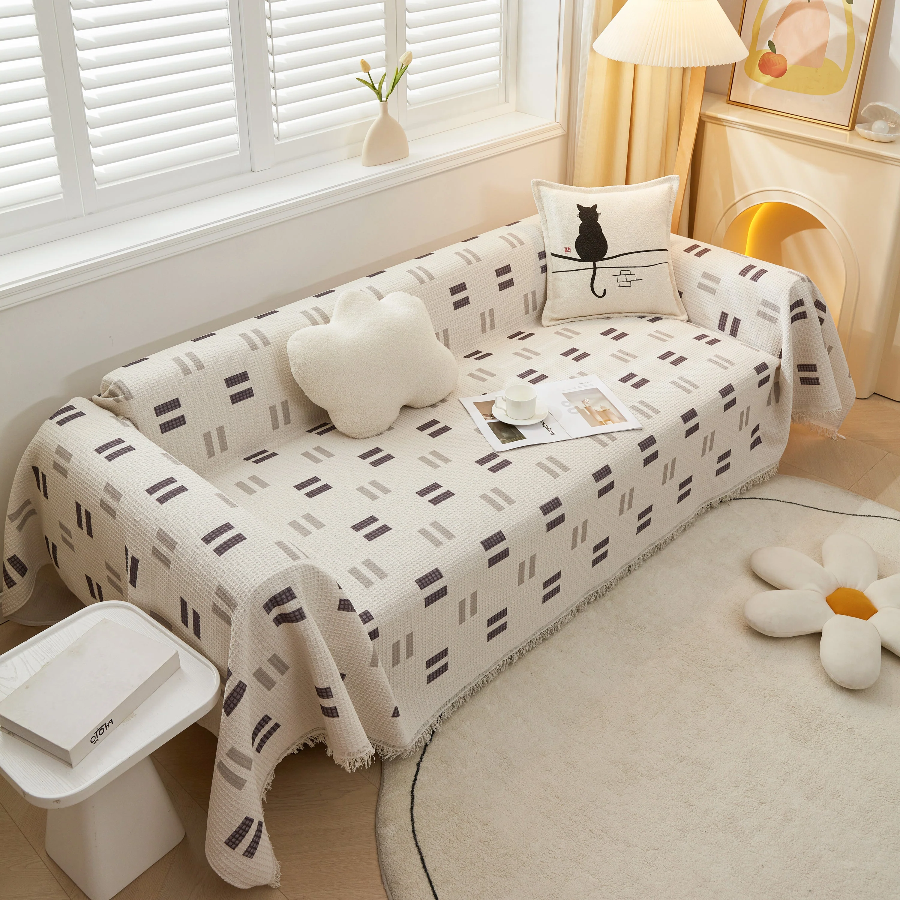 High-Quality Fabric Non-Slip Sofa Cover Throw, Throw Blankets for Couch, Furniture Covers for Pets - Image 13