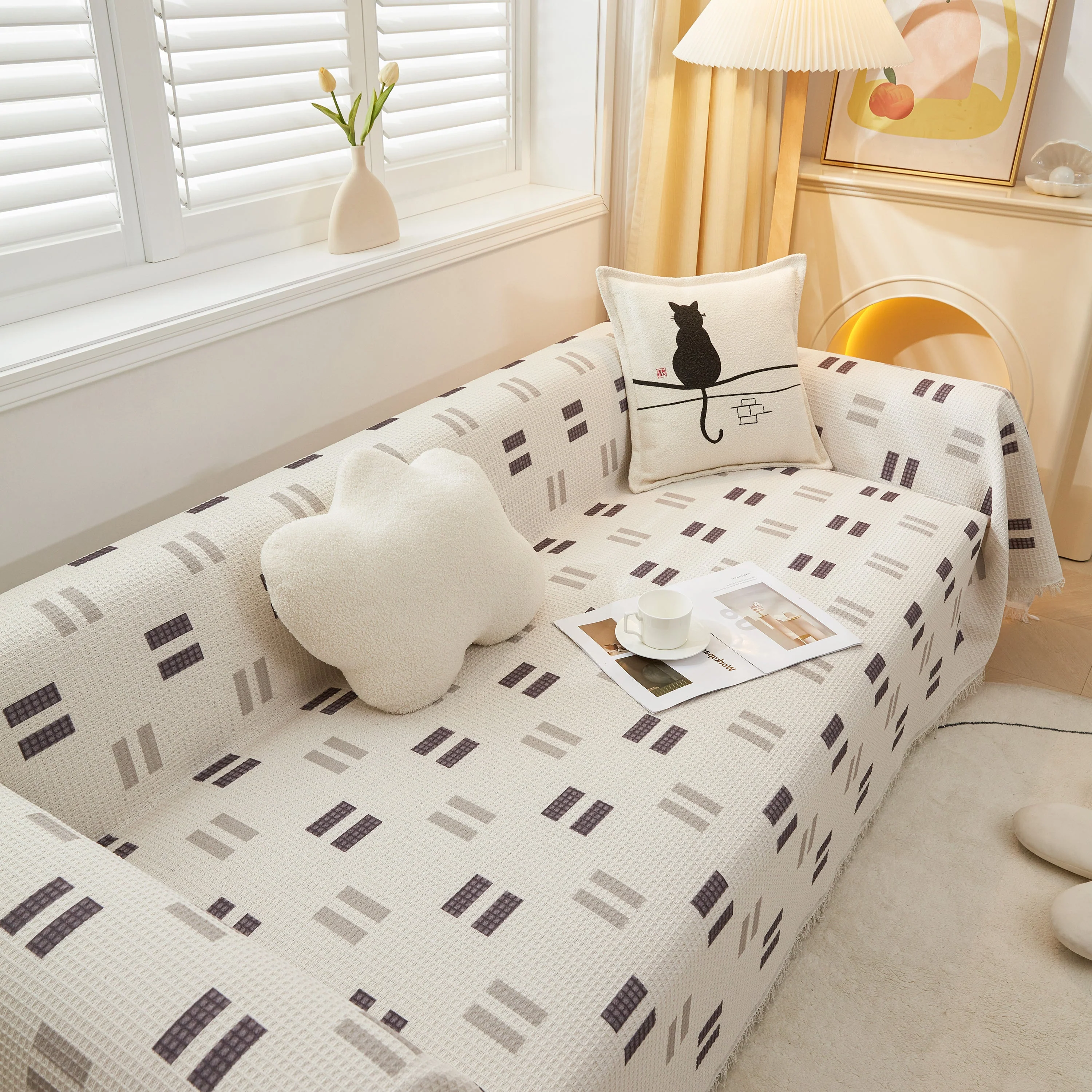 High-Quality Fabric Non-Slip Sofa Cover Throw, Throw Blankets for Couch, Furniture Covers for Pets - Image 14