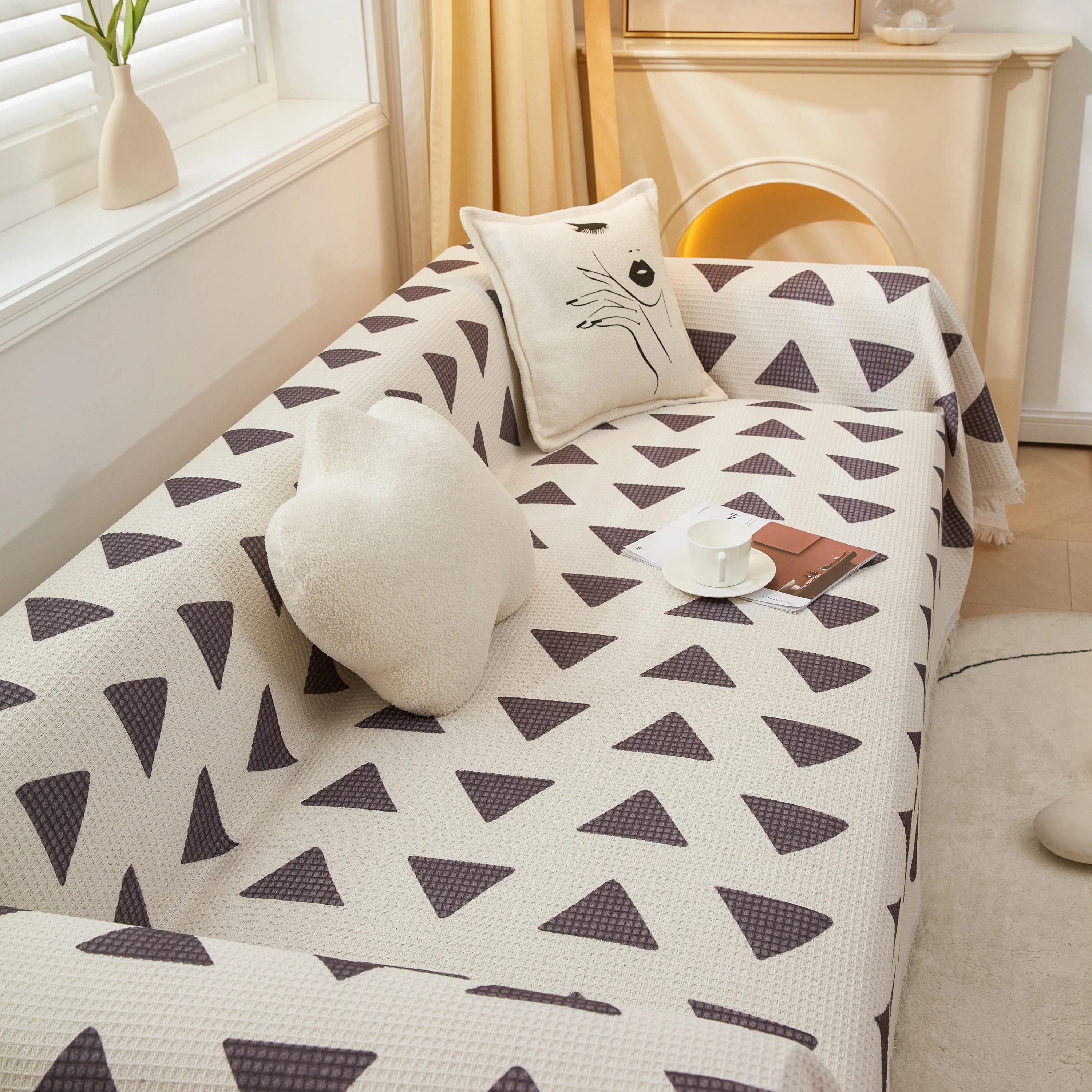 High-Quality Fabric Non-Slip Sofa Cover Throw, Throw Blankets for Couch, Furniture Covers for Pets - Image 31