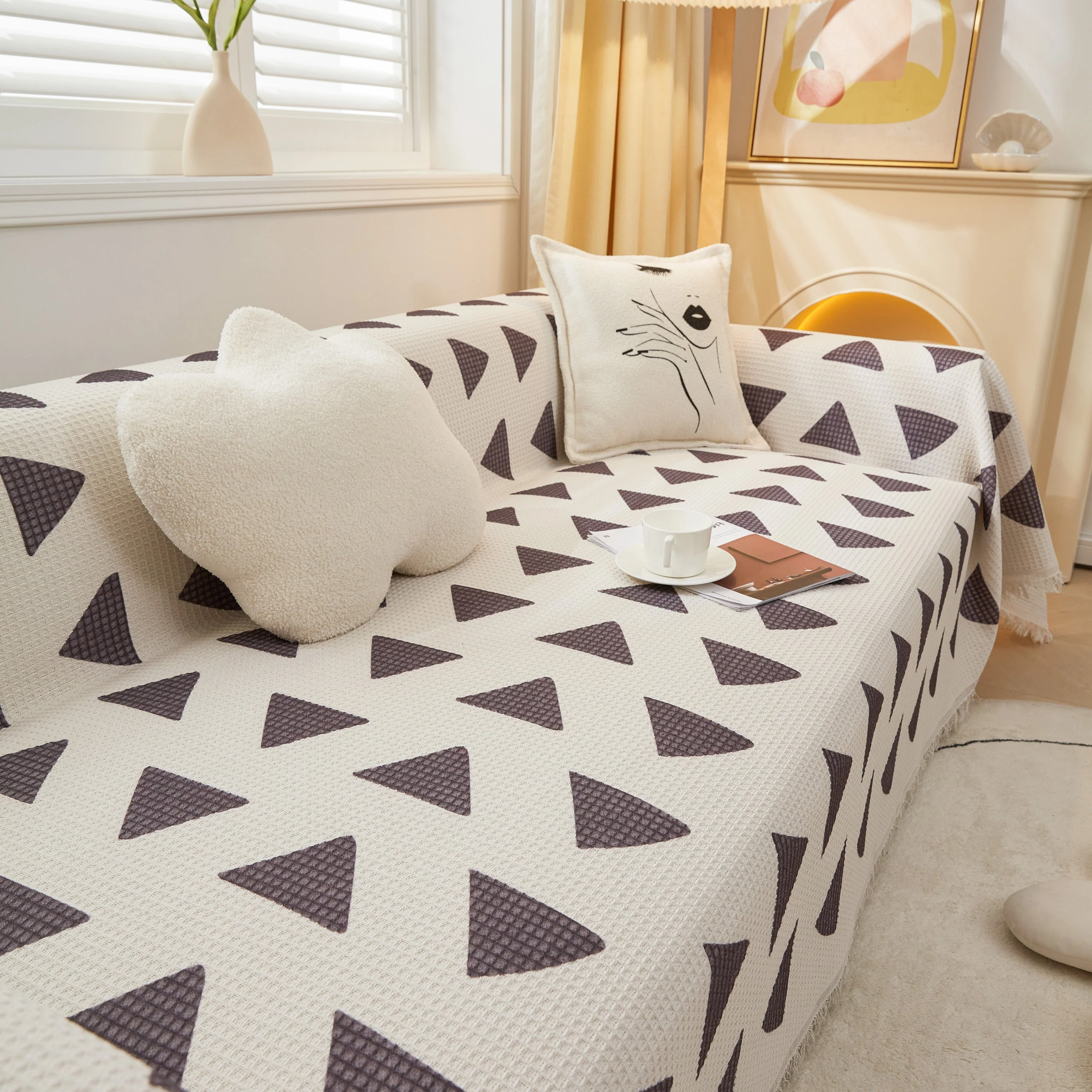 High-Quality Fabric Non-Slip Sofa Cover Throw, Throw Blankets for Couch, Furniture Covers for Pets - Image 32