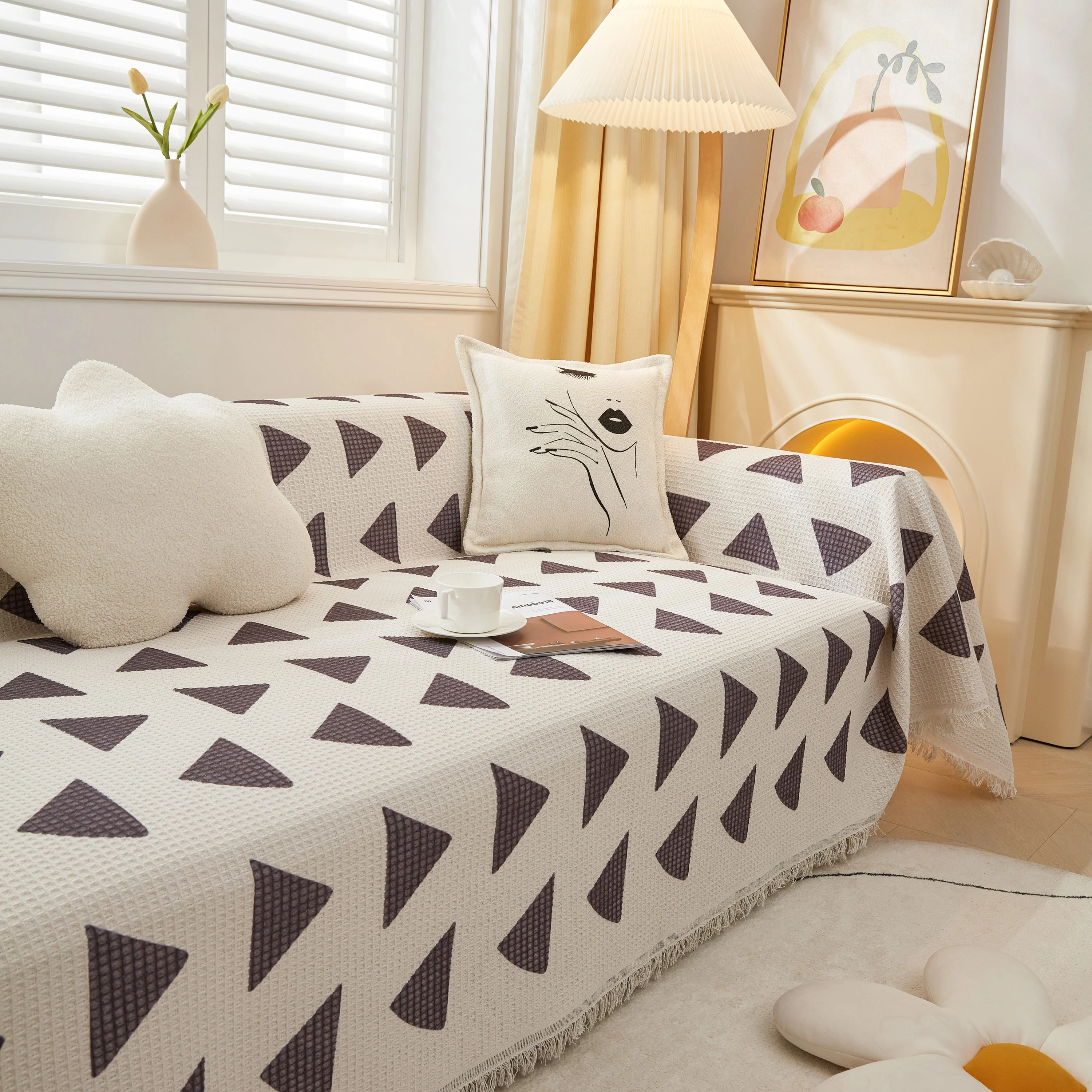 High-Quality Fabric Non-Slip Sofa Cover Throw, Throw Blankets for Couch, Furniture Covers for Pets - Image 33