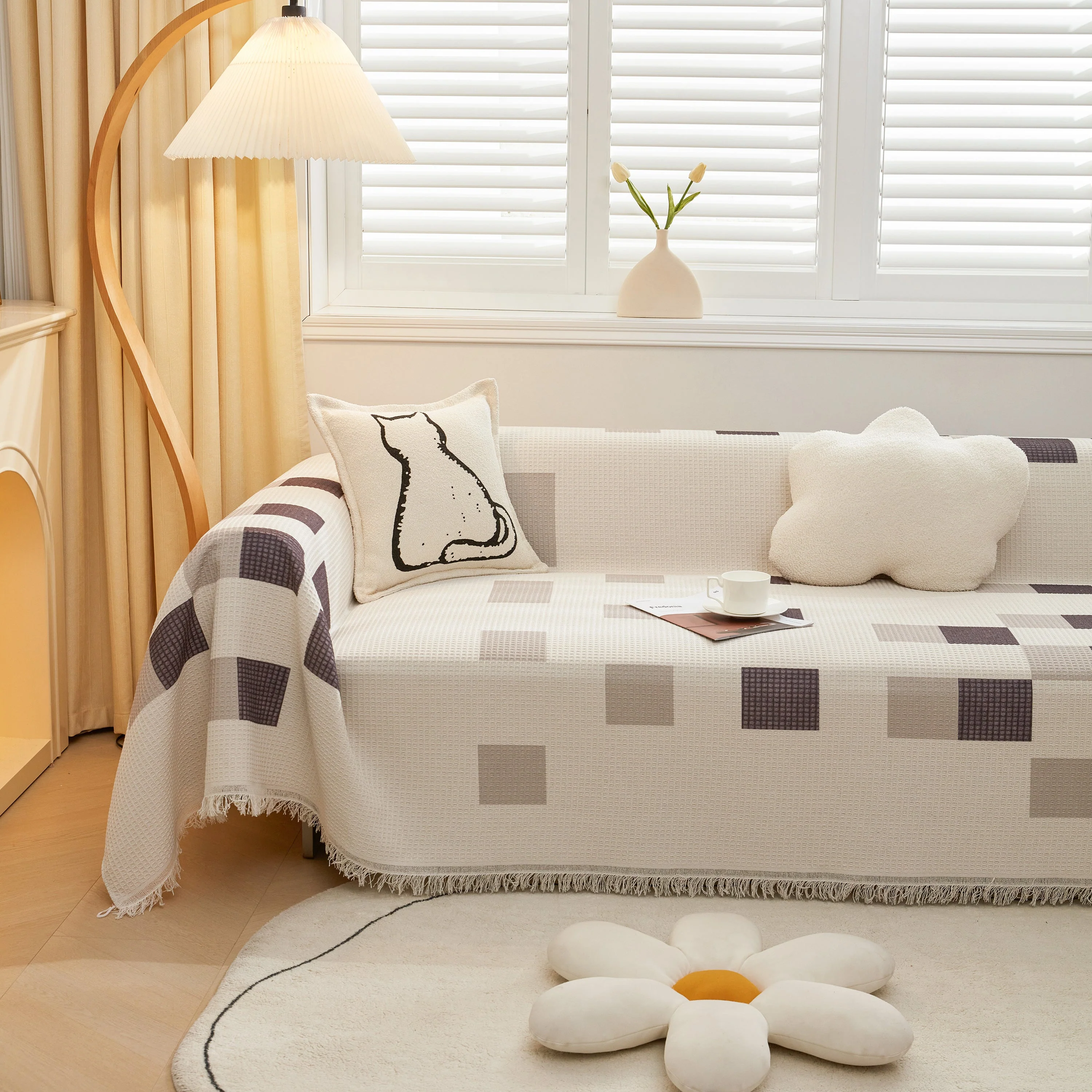 High-Quality Fabric Non-Slip Sofa Cover Throw, Throw Blankets for Couch, Furniture Covers for Pets - Image 54
