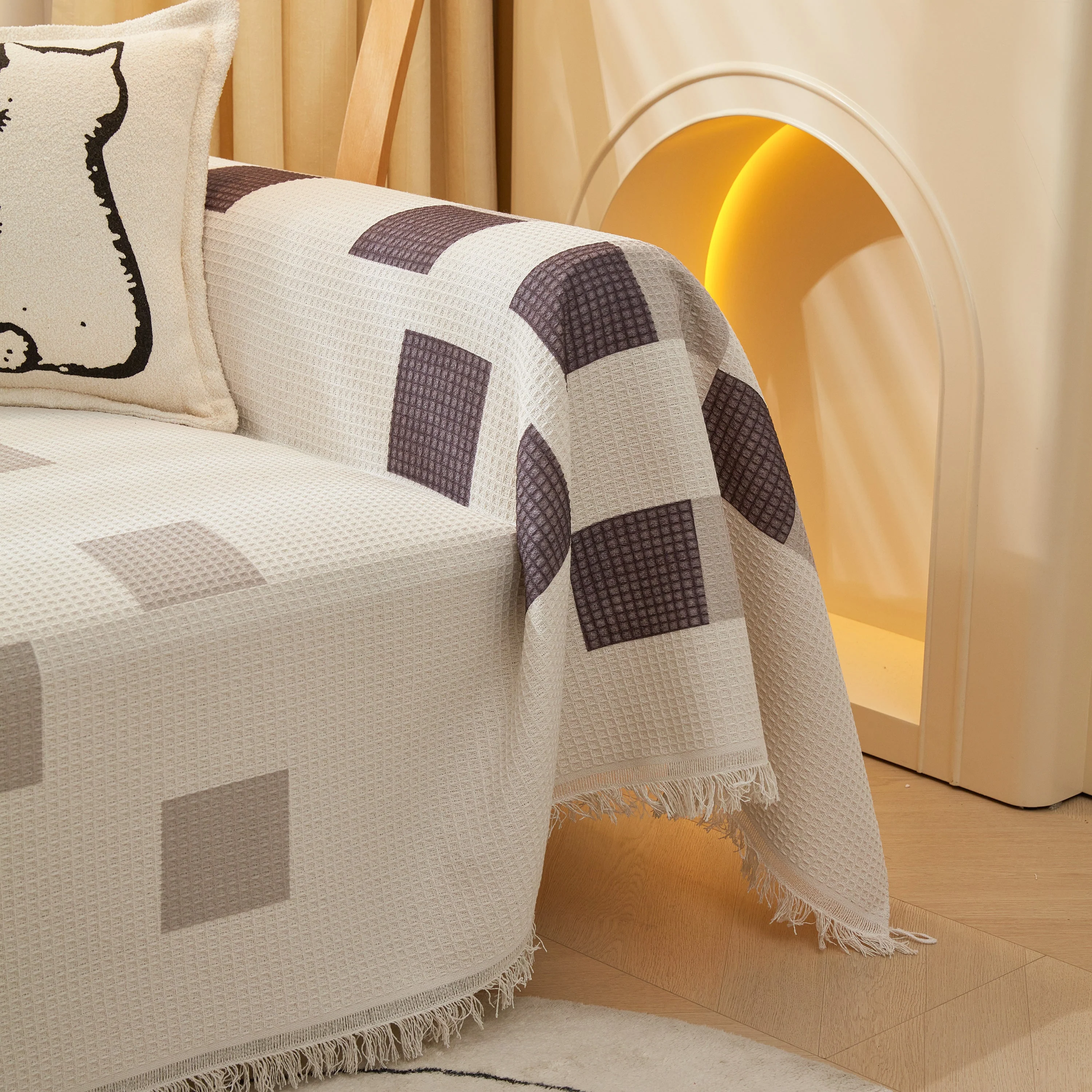High-Quality Fabric Non-Slip Sofa Cover Throw, Throw Blankets for Couch, Furniture Covers for Pets - Image 55