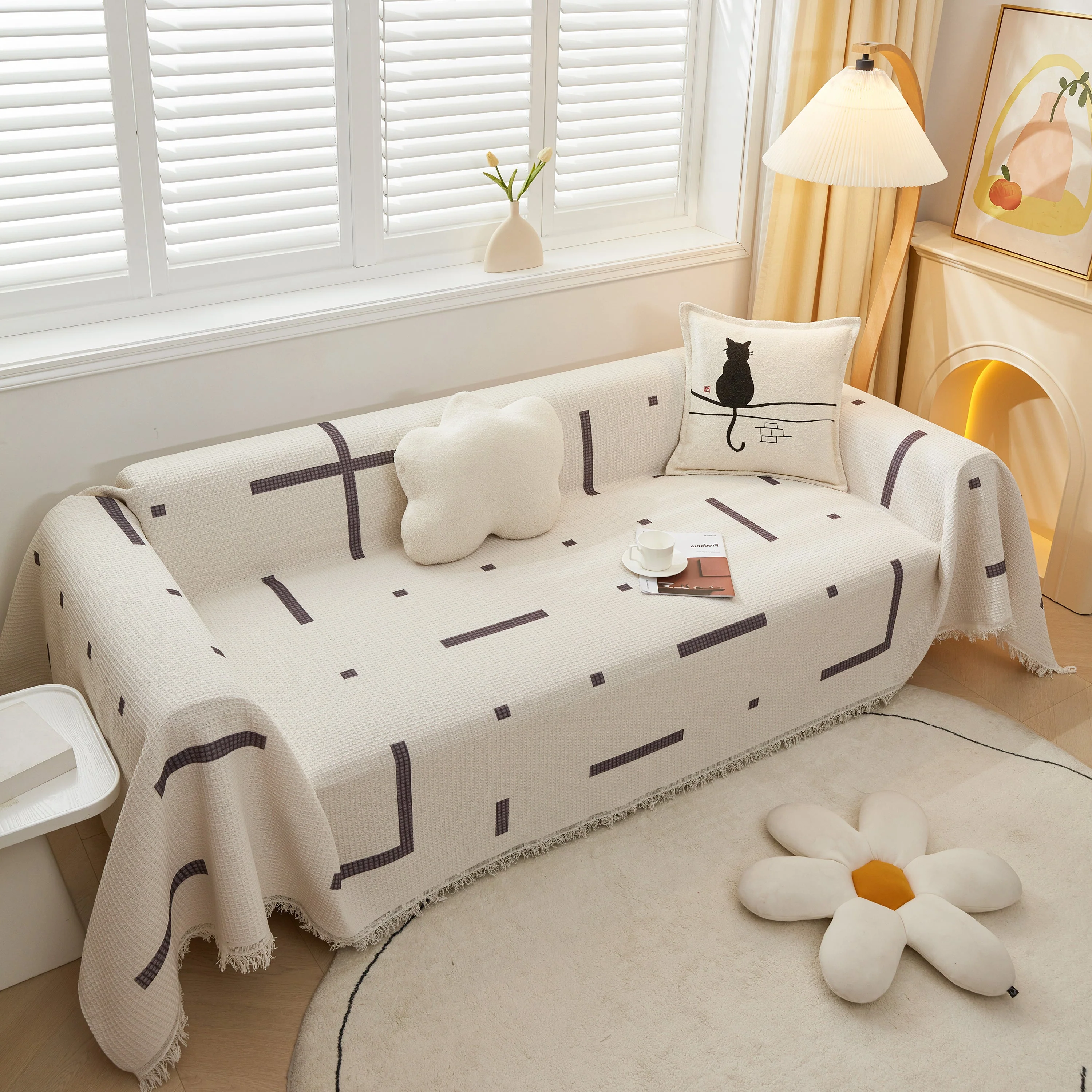 High-Quality Fabric Non-Slip Sofa Cover Throw, Throw Blankets for Couch, Furniture Covers for Pets - Image 64