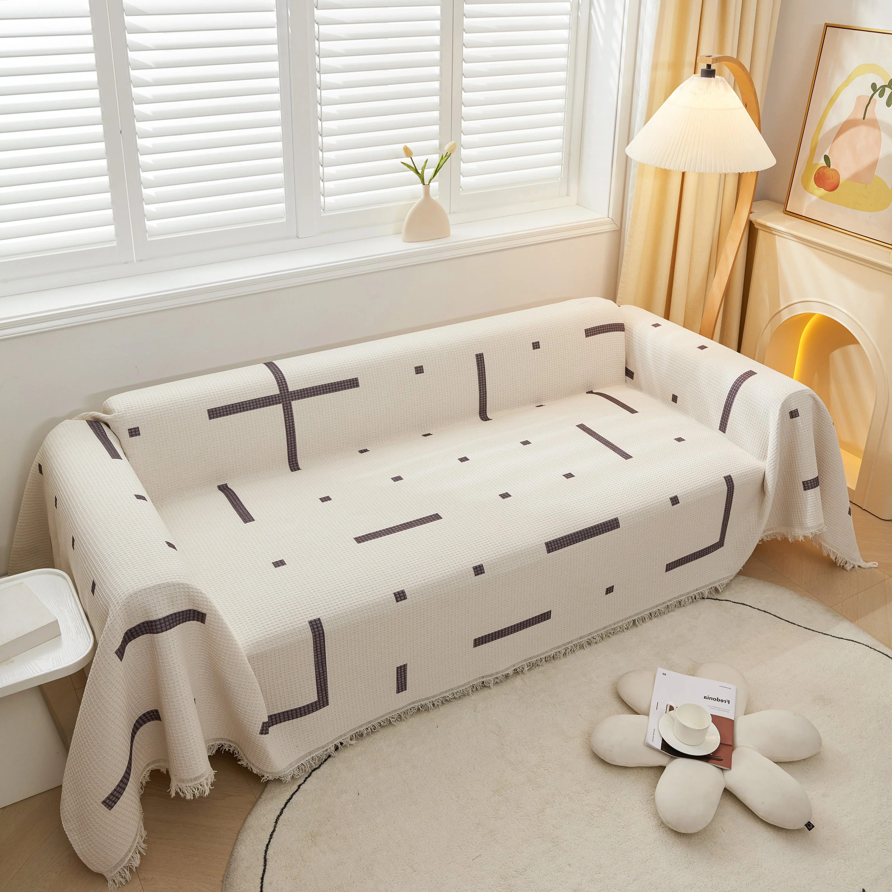 High-Quality Fabric Non-Slip Sofa Cover Throw, Throw Blankets for Couch, Furniture Covers for Pets - Image 74