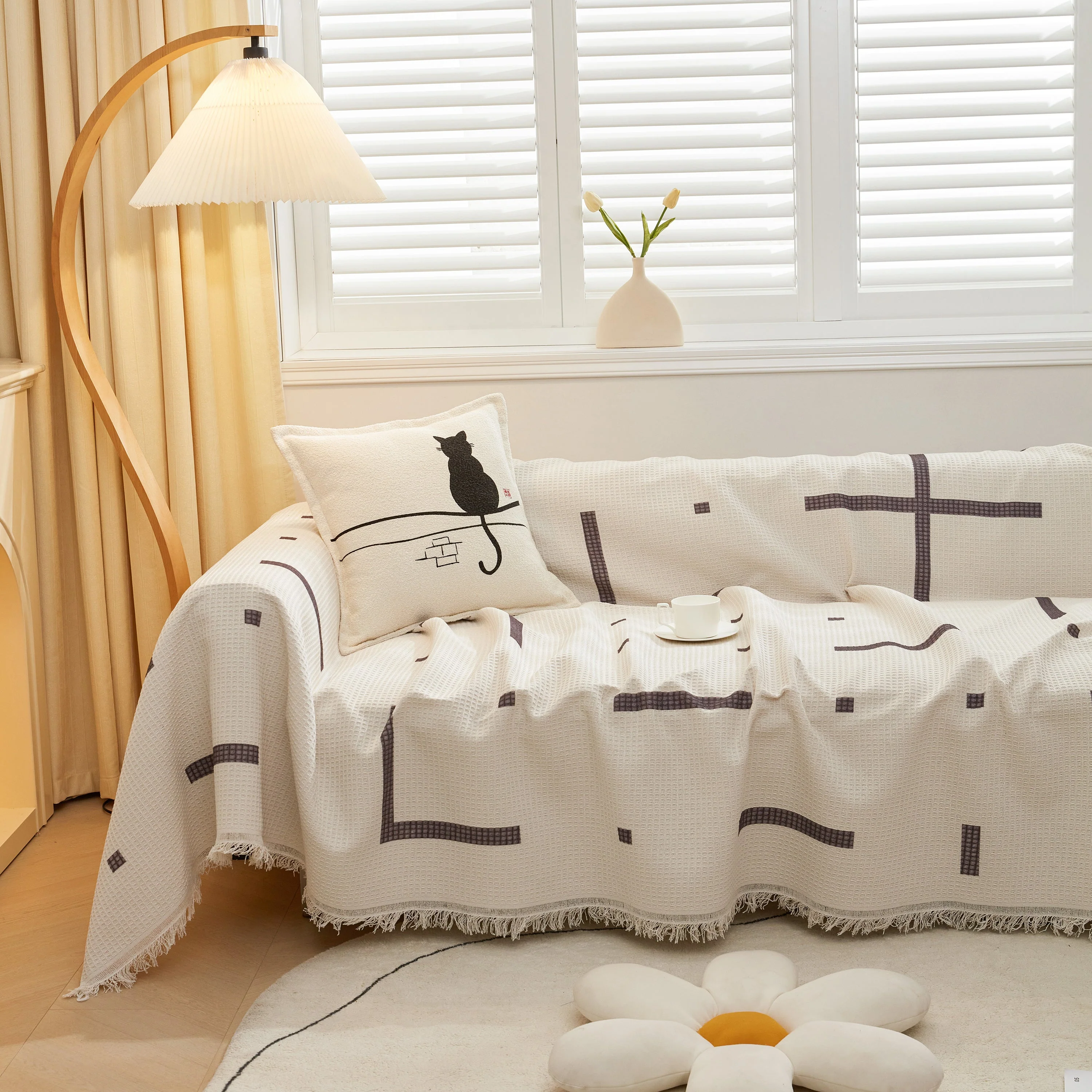 High-Quality Fabric Non-Slip Sofa Cover Throw, Throw Blankets for Couch, Furniture Covers for Pets - Image 76