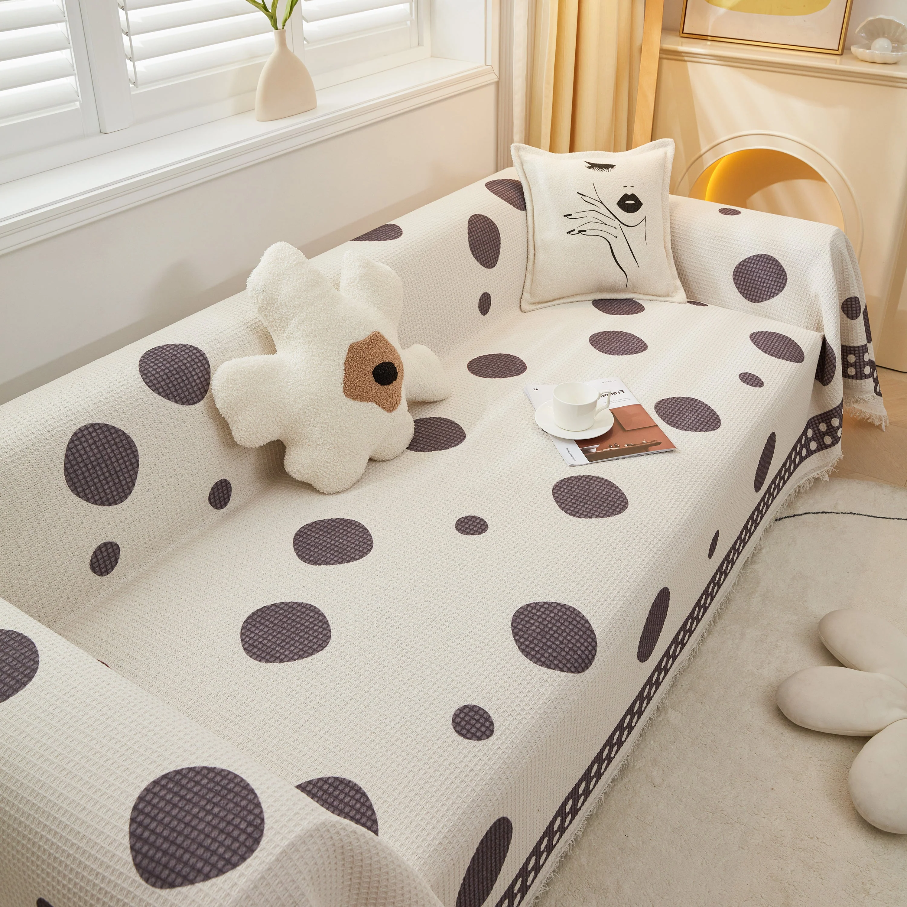 High-Quality Fabric Non-Slip Sofa Cover Throw, Throw Blankets for Couch, Furniture Covers for Pets - Image 84