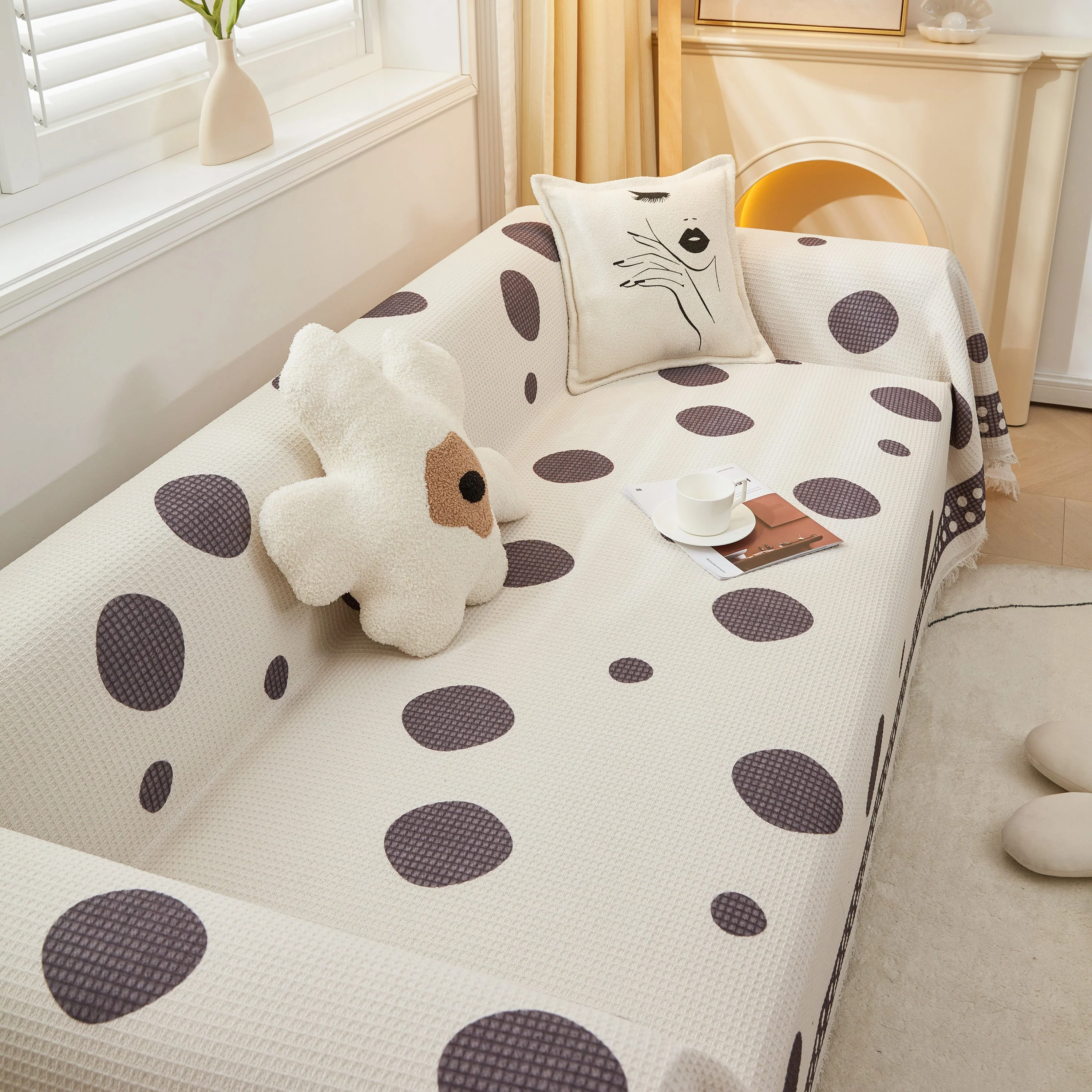 High-Quality Fabric Non-Slip Sofa Cover Throw, Throw Blankets for Couch, Furniture Covers for Pets - Image 85