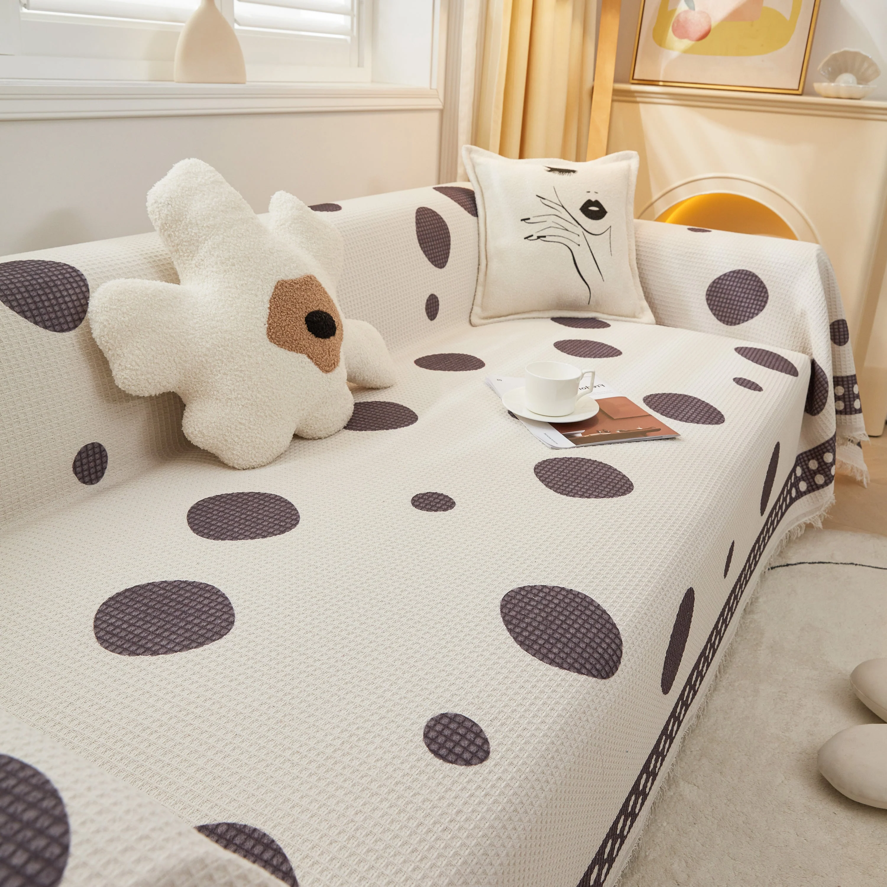 High-Quality Fabric Non-Slip Sofa Cover Throw, Throw Blankets for Couch, Furniture Covers for Pets - Image 86