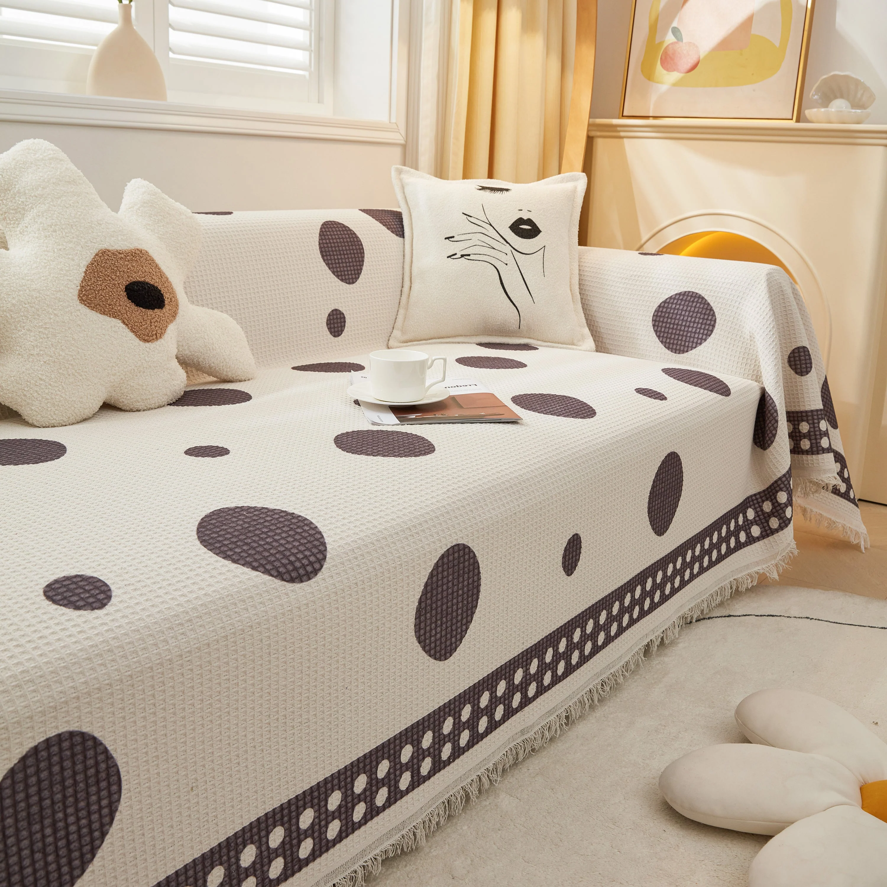 High-Quality Fabric Non-Slip Sofa Cover Throw, Throw Blankets for Couch, Furniture Covers for Pets - Image 87