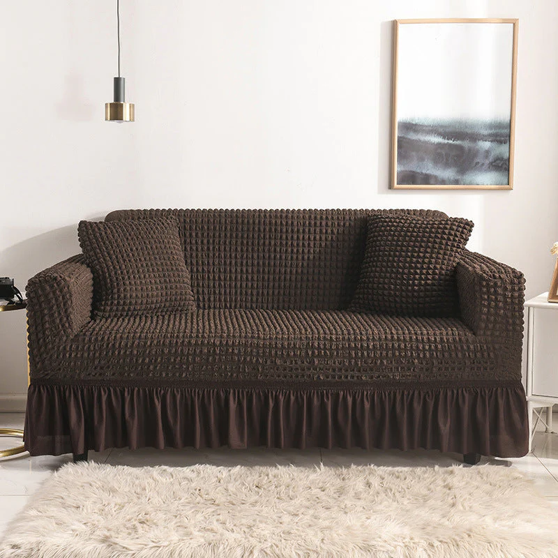 High-Quality Seersucker Stretch Sofa Slipcover with Elastic Bottom and Skirt Washable Furniture Protector for Kids and Pets 1/2/3/4 Seater Options - Image 14