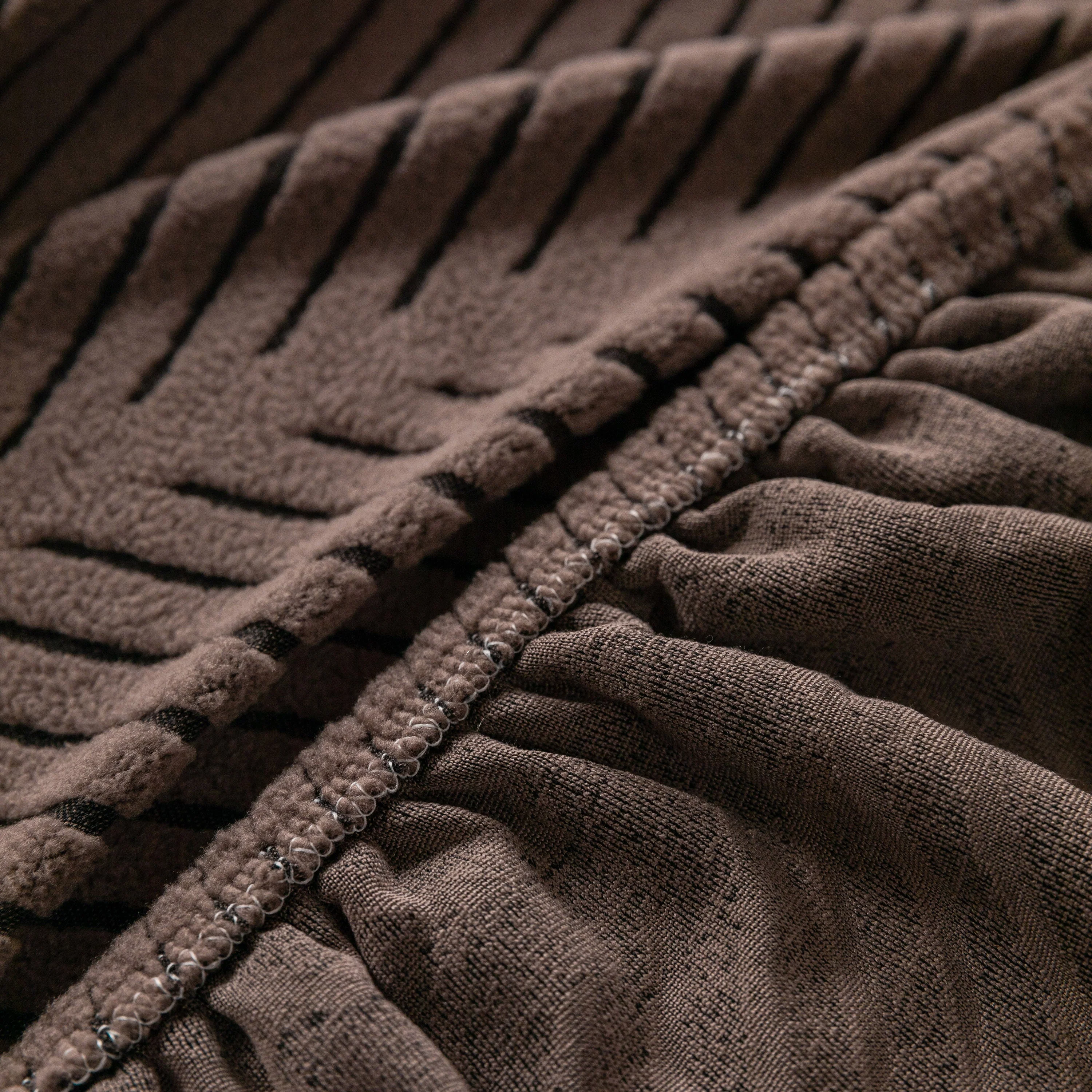 High Stretch Chevron Sofa Cover, Soft Washable Textured Jacquard Slipcover for Couch - Image 47