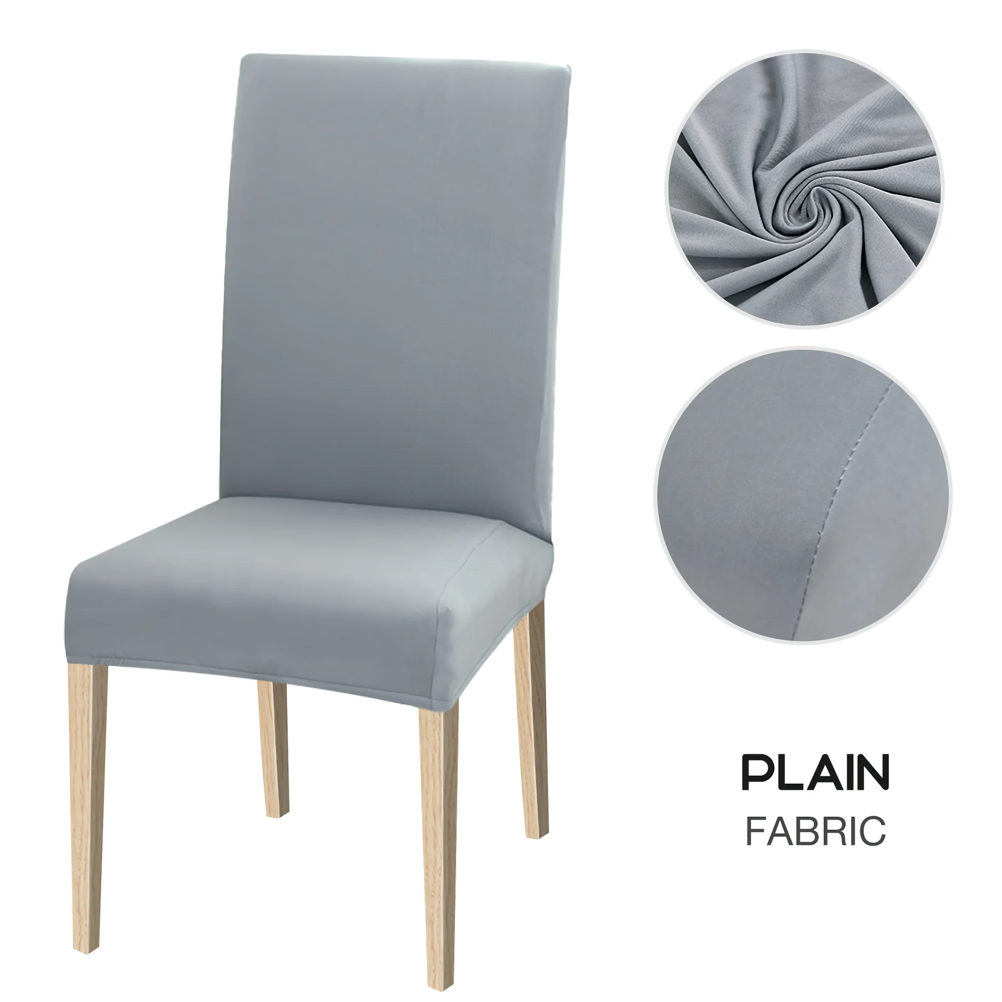 High Stretch Dining Chair Cover, 1/2/4/6pcs Jacquard Spandex Slipcover - Image 20