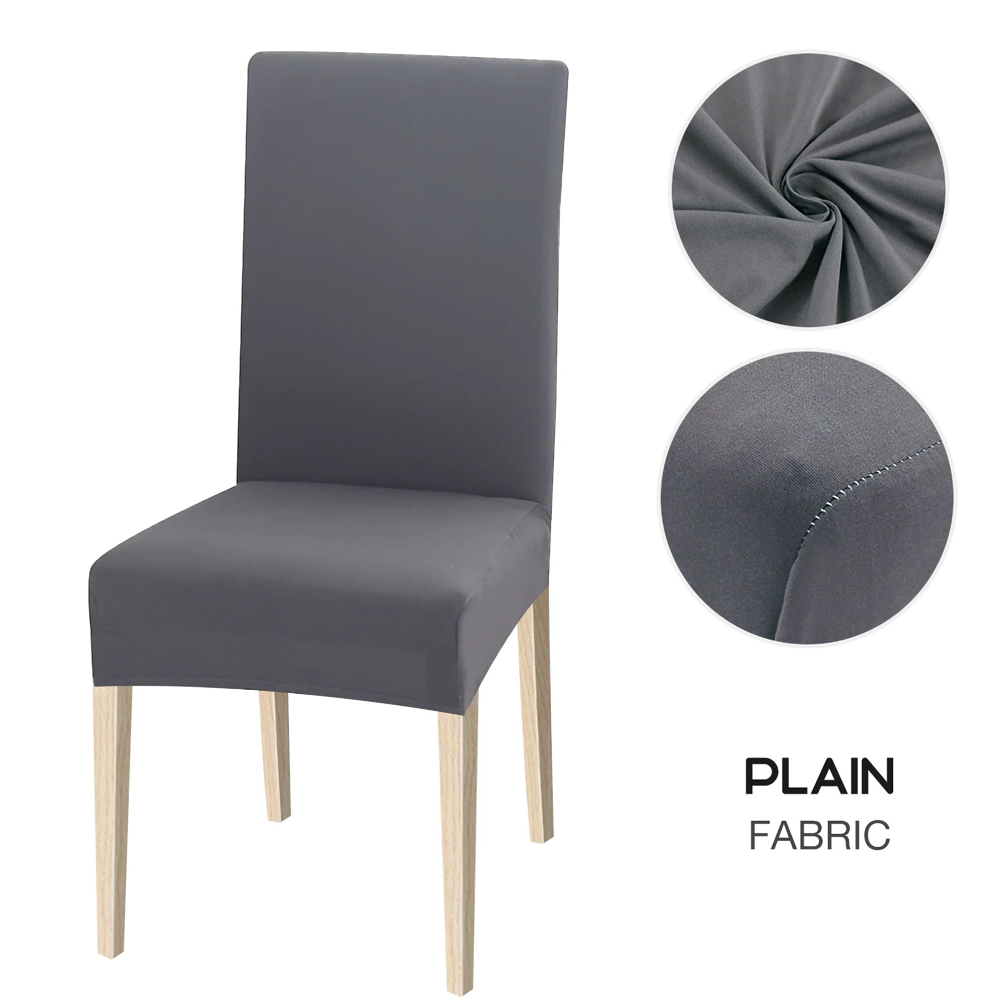 High Stretch Dining Chair Cover, 1/2/4/6pcs Jacquard Spandex Slipcover - Image 21