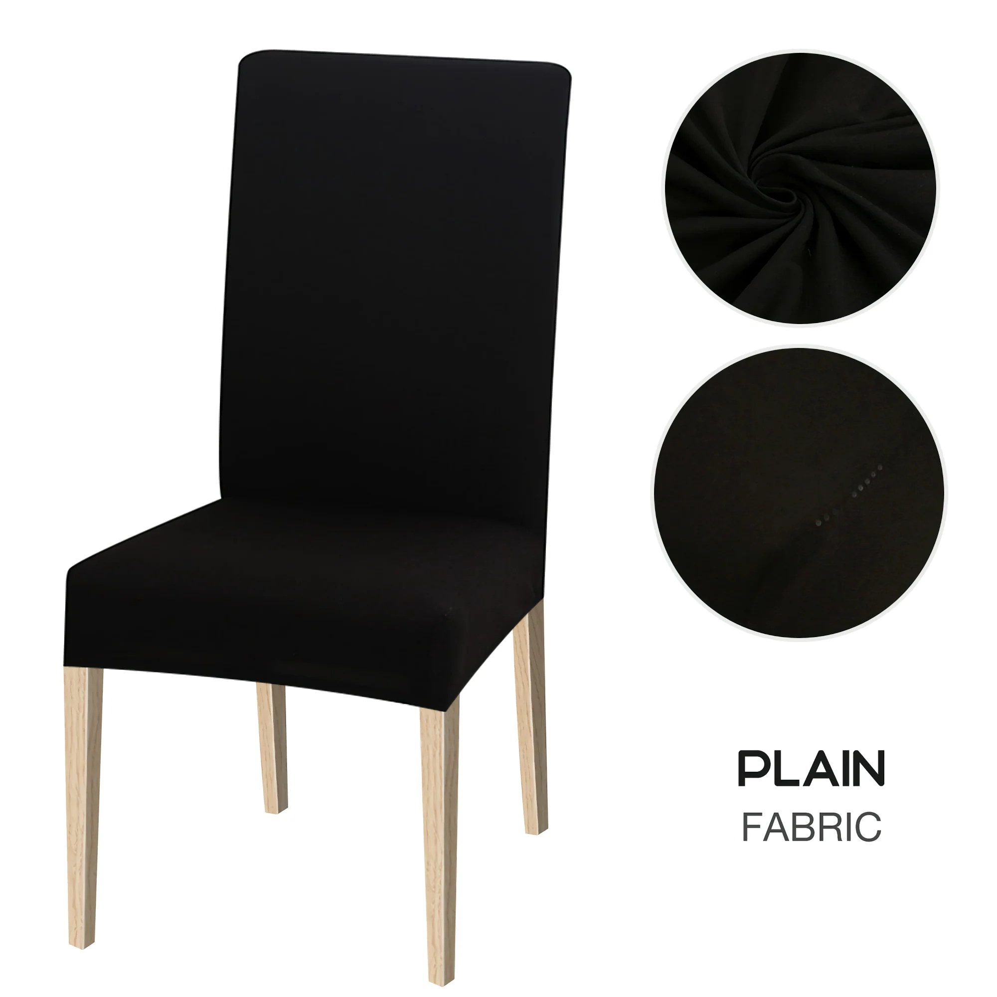 High Stretch Dining Chair Cover, 1/2/4/6pcs Jacquard Spandex Slipcover - Image 22