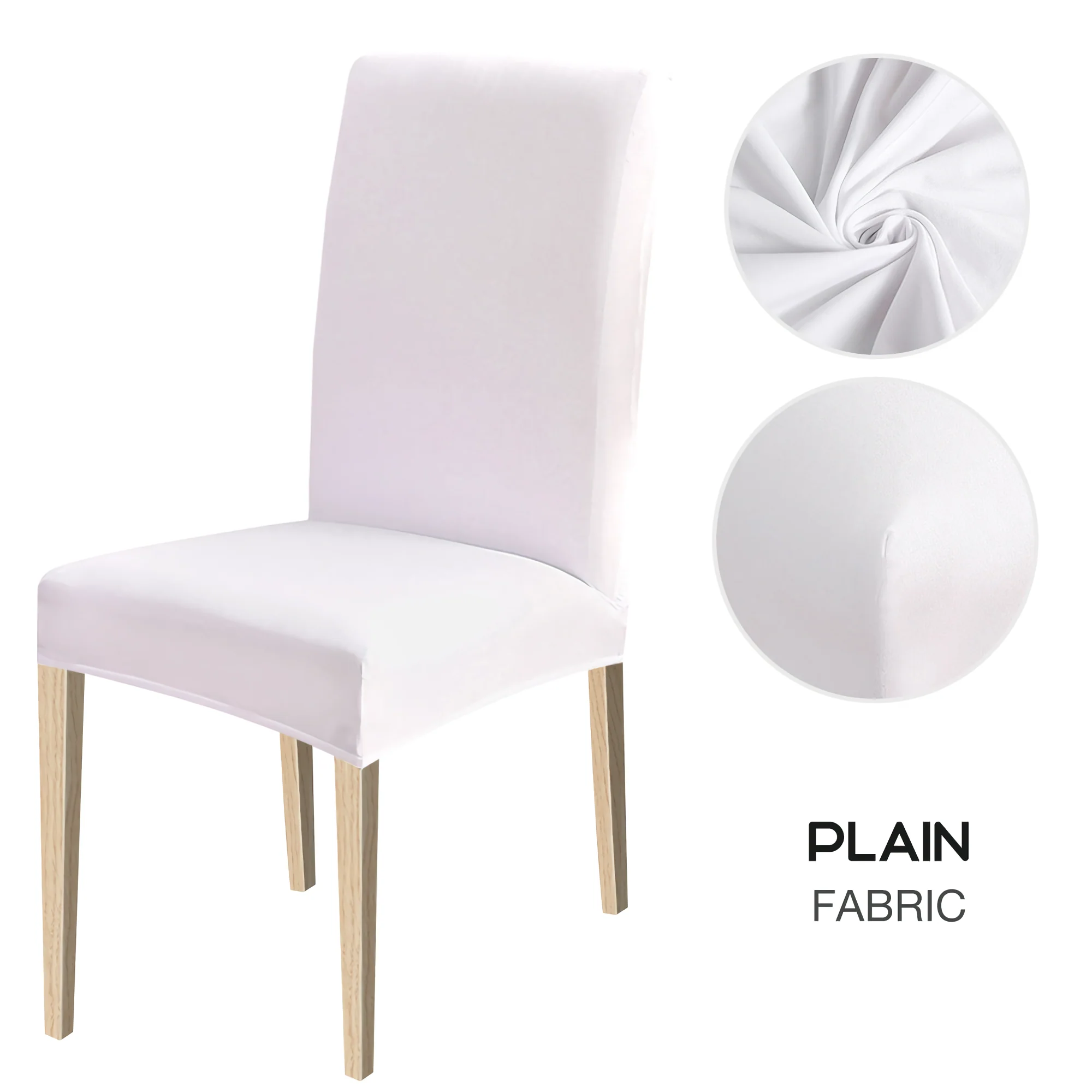 High Stretch Dining Chair Cover, 1/2/4/6pcs Jacquard Spandex Slipcover - Image 24
