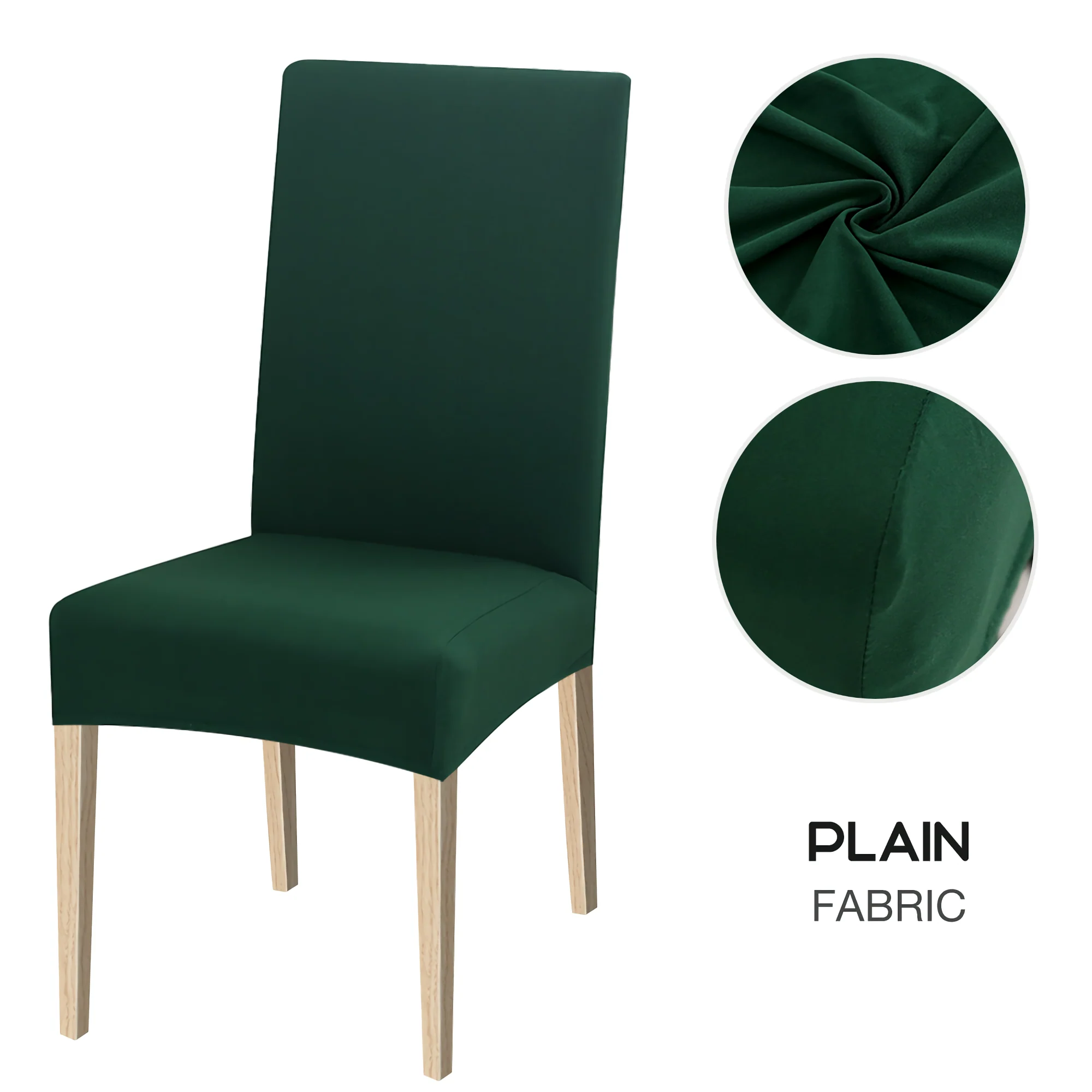 High Stretch Dining Chair Cover, 1/2/4/6pcs Jacquard Spandex Slipcover - Image 25