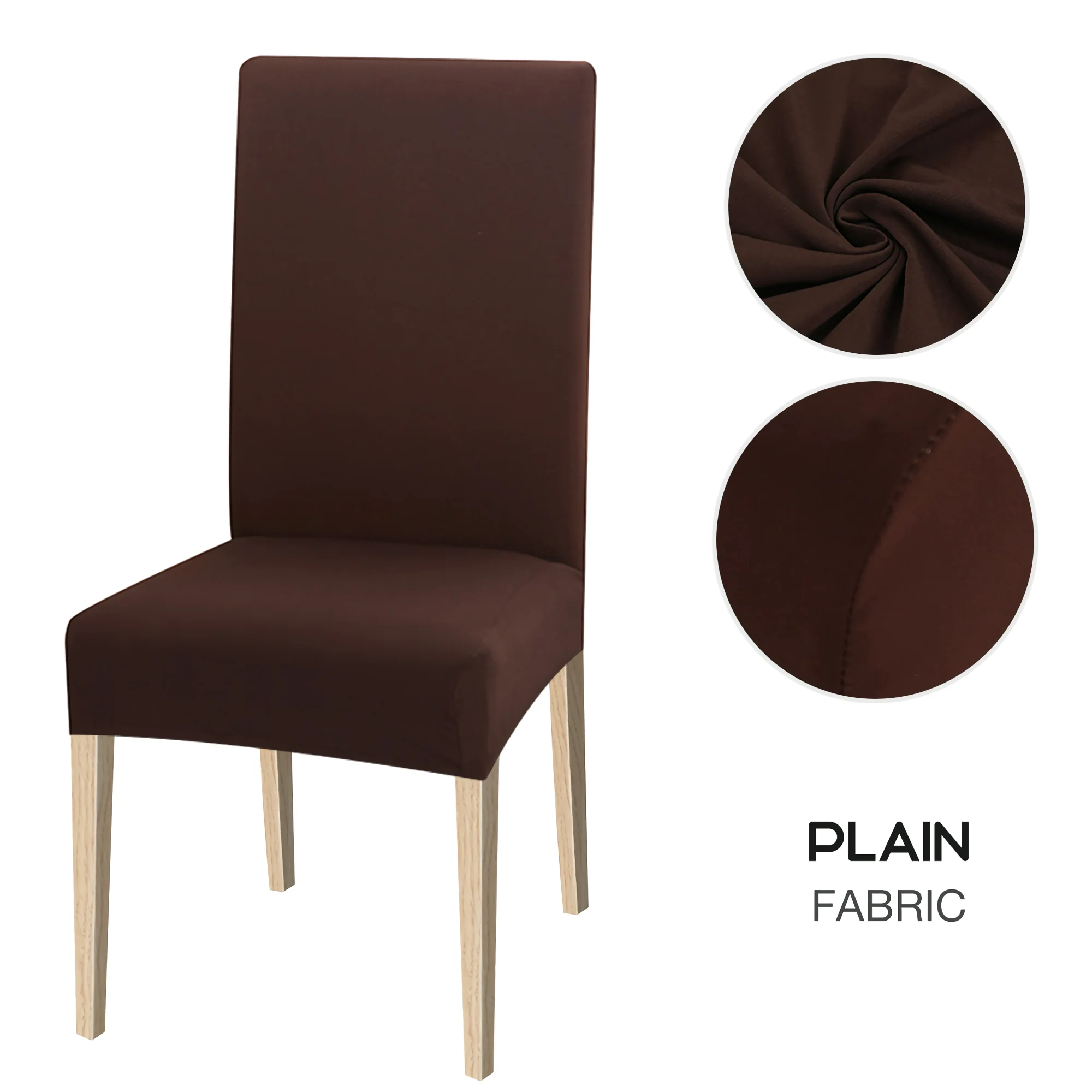 High Stretch Dining Chair Cover, 1/2/4/6pcs Jacquard Spandex Slipcover - Image 26