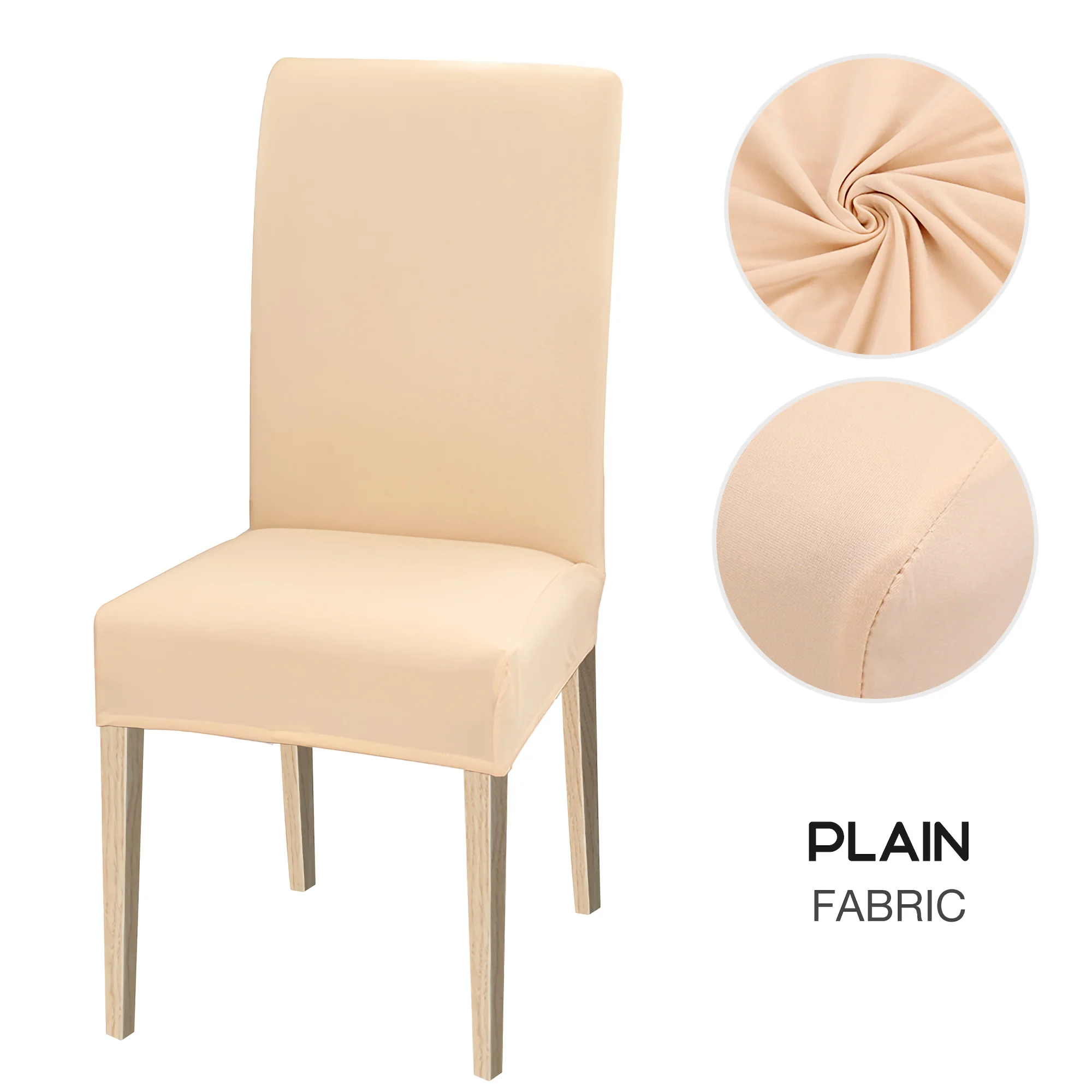 High Stretch Dining Chair Cover, 1/2/4/6pcs Jacquard Spandex Slipcover - Image 27