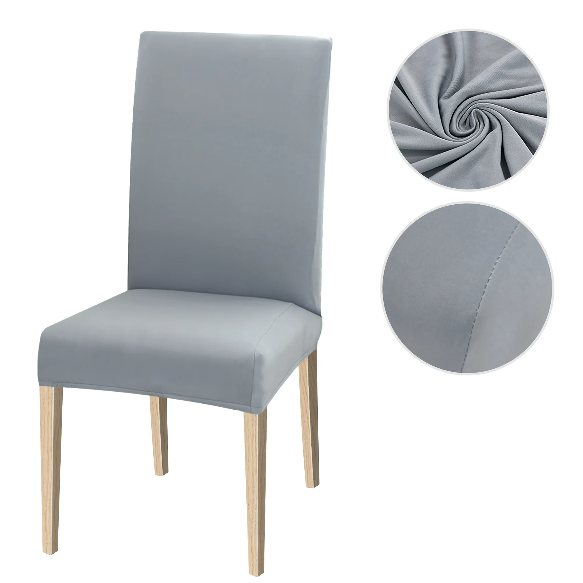 High Stretch Dining Chair Cover, 1/2/4/6pcs Jacquard Spandex Slipcover - Image 41