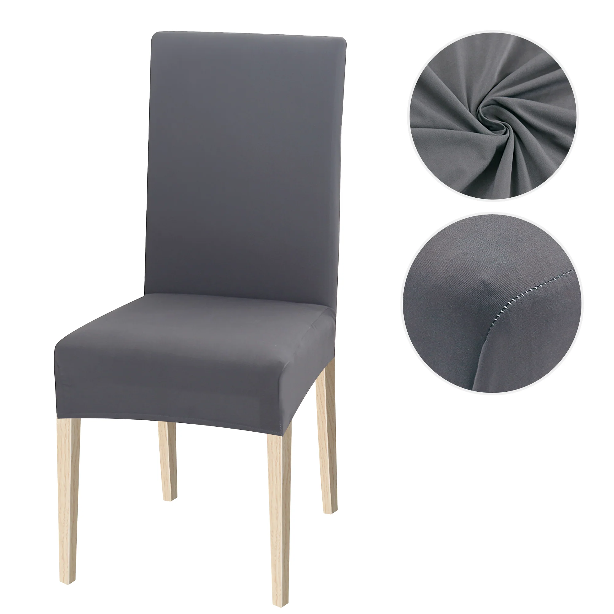 High Stretch Dining Chair Cover, 1/2/4/6pcs Jacquard Spandex Slipcover - Image 42