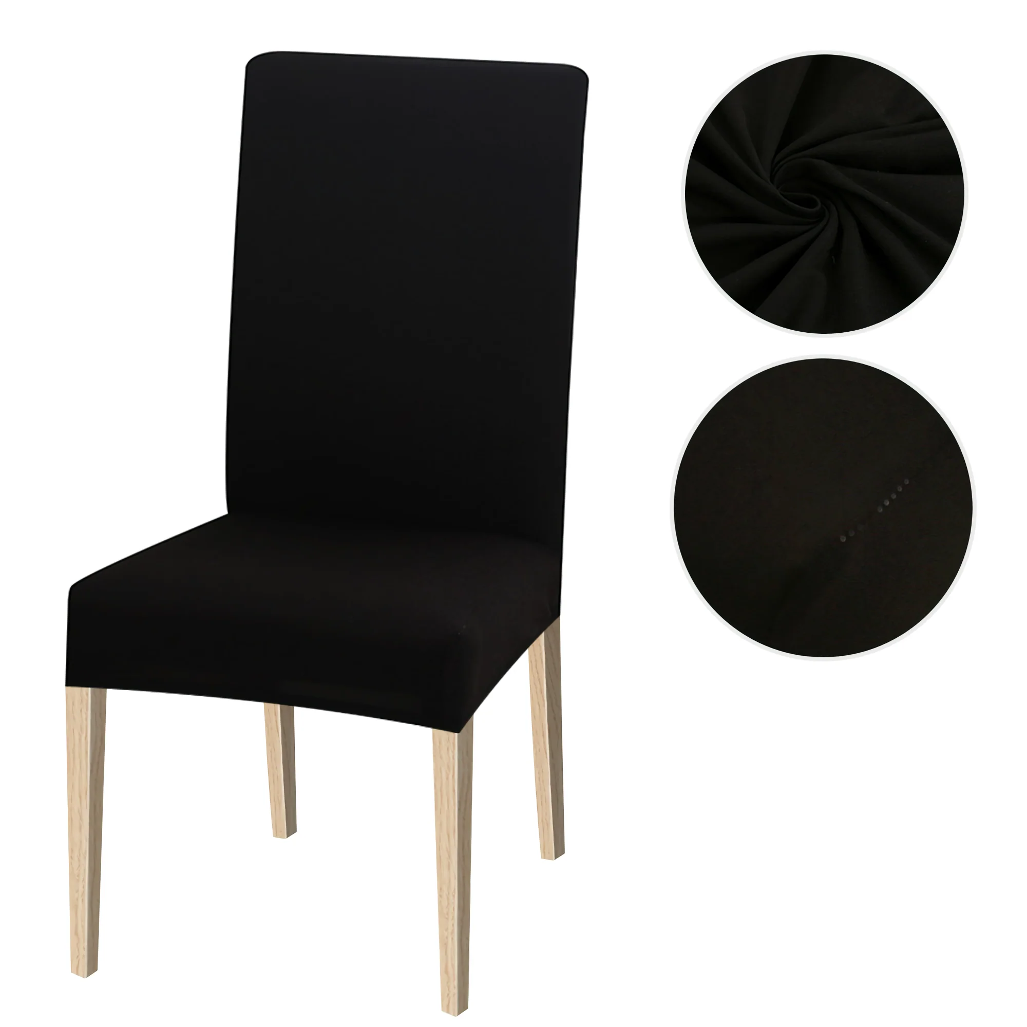 High Stretch Dining Chair Cover, 1/2/4/6pcs Jacquard Spandex Slipcover - Image 43