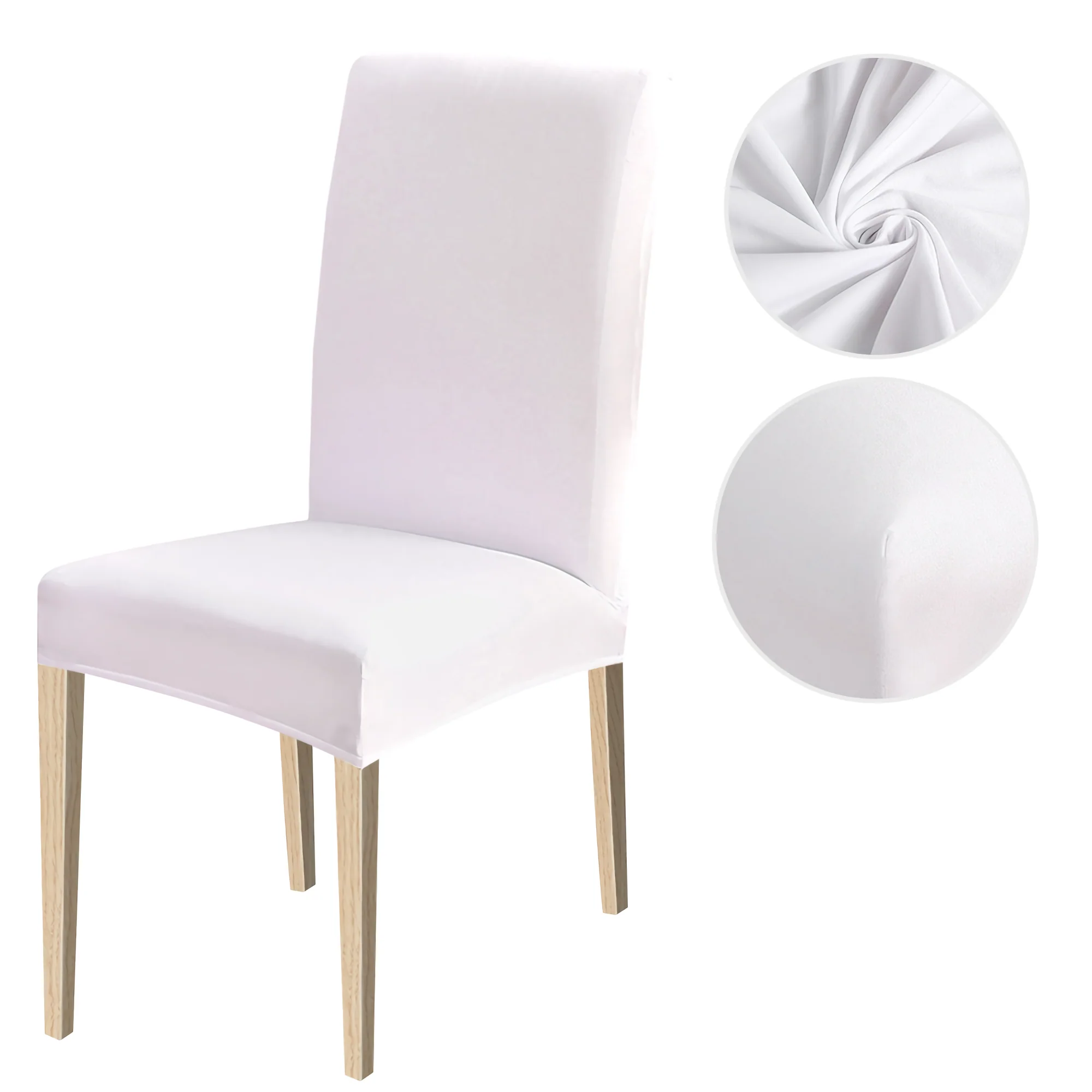 High Stretch Dining Chair Cover, 1/2/4/6pcs Jacquard Spandex Slipcover - Image 45