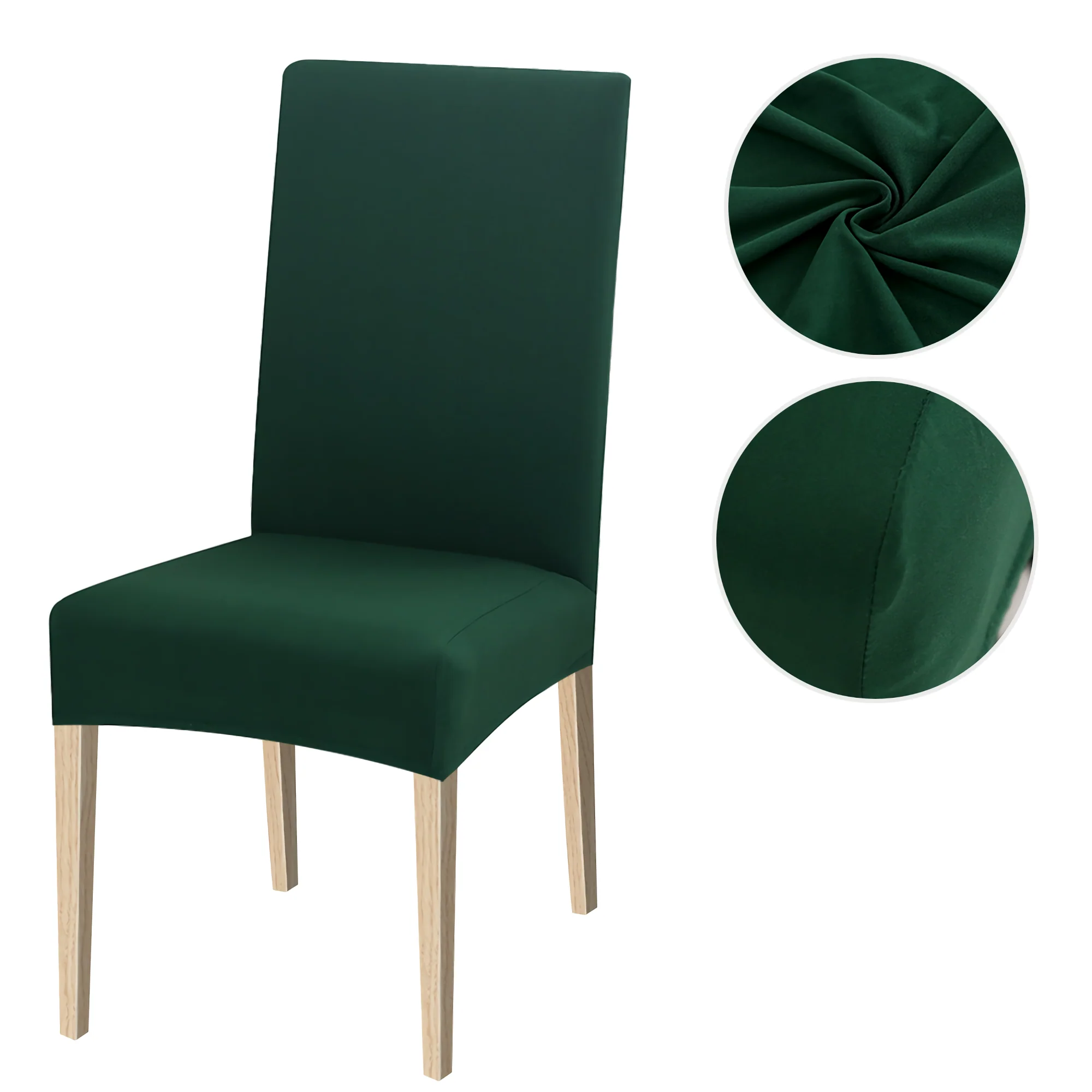 High Stretch Dining Chair Cover, 1/2/4/6pcs Jacquard Spandex Slipcover - Image 46