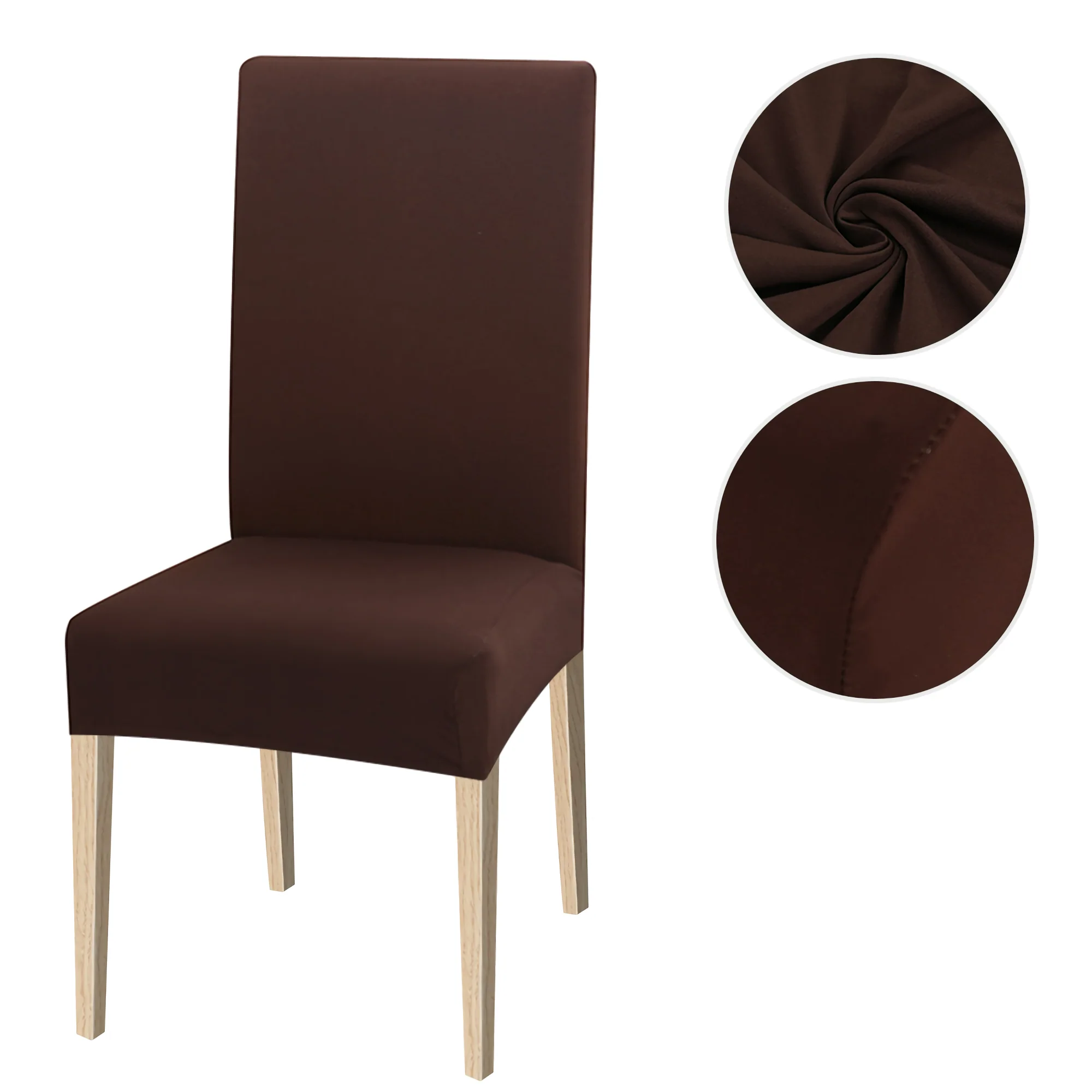 High Stretch Dining Chair Cover, 1/2/4/6pcs Jacquard Spandex Slipcover - Image 47