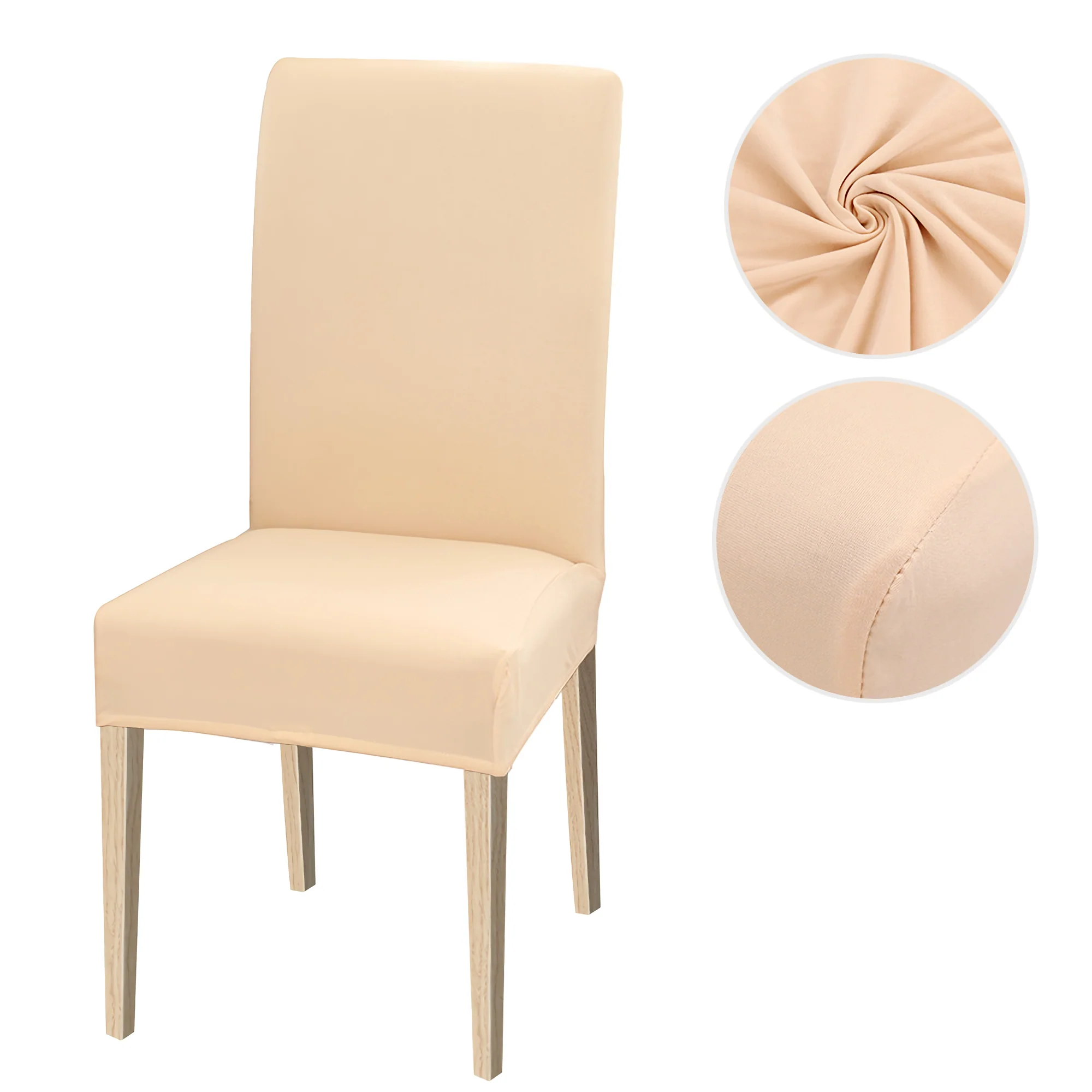 High Stretch Dining Chair Cover, 1/2/4/6pcs Jacquard Spandex Slipcover - Image 48