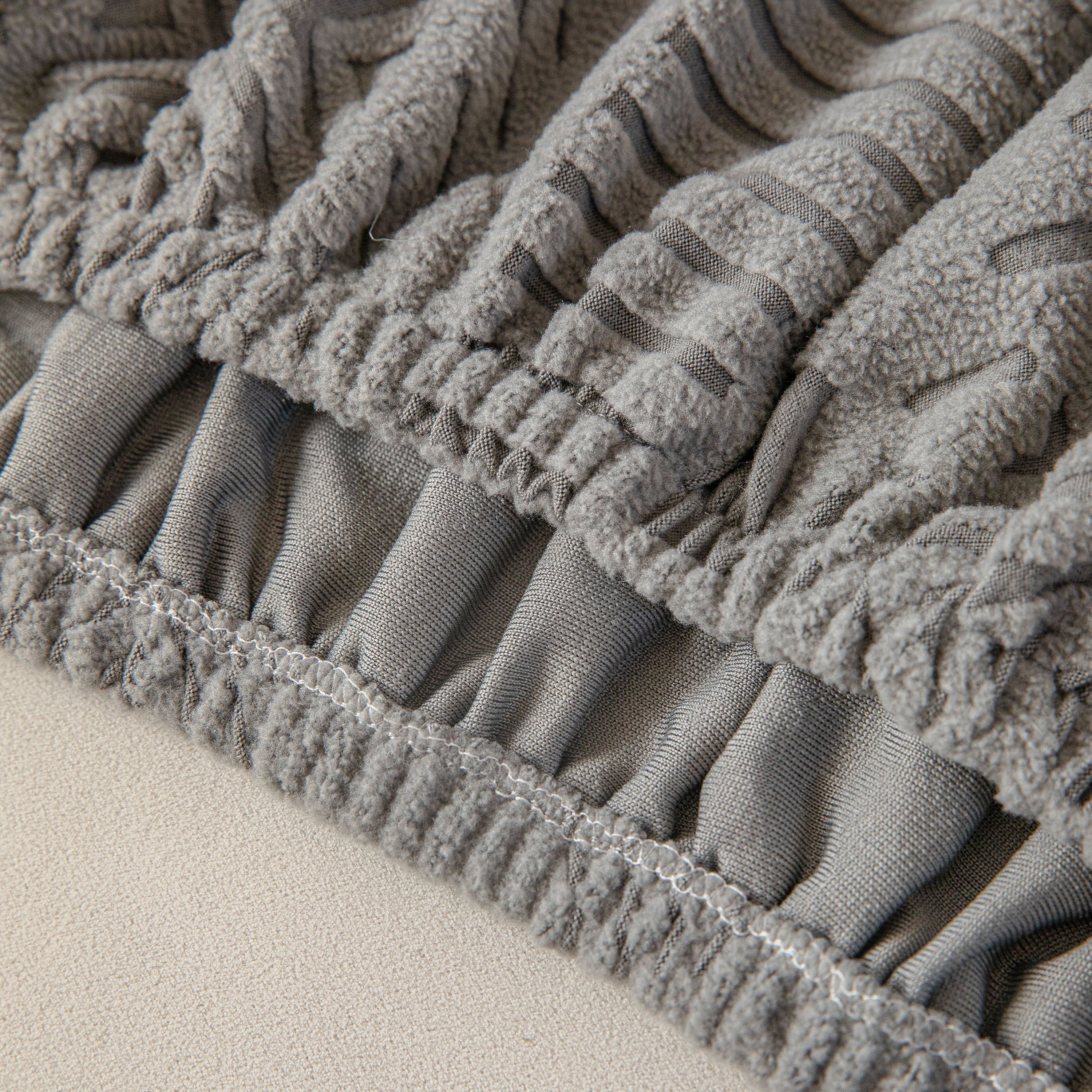High Stretch Embossed Geometric Slipcover for Couch, Cozy Plush Fleece Couch Cover - Image 11