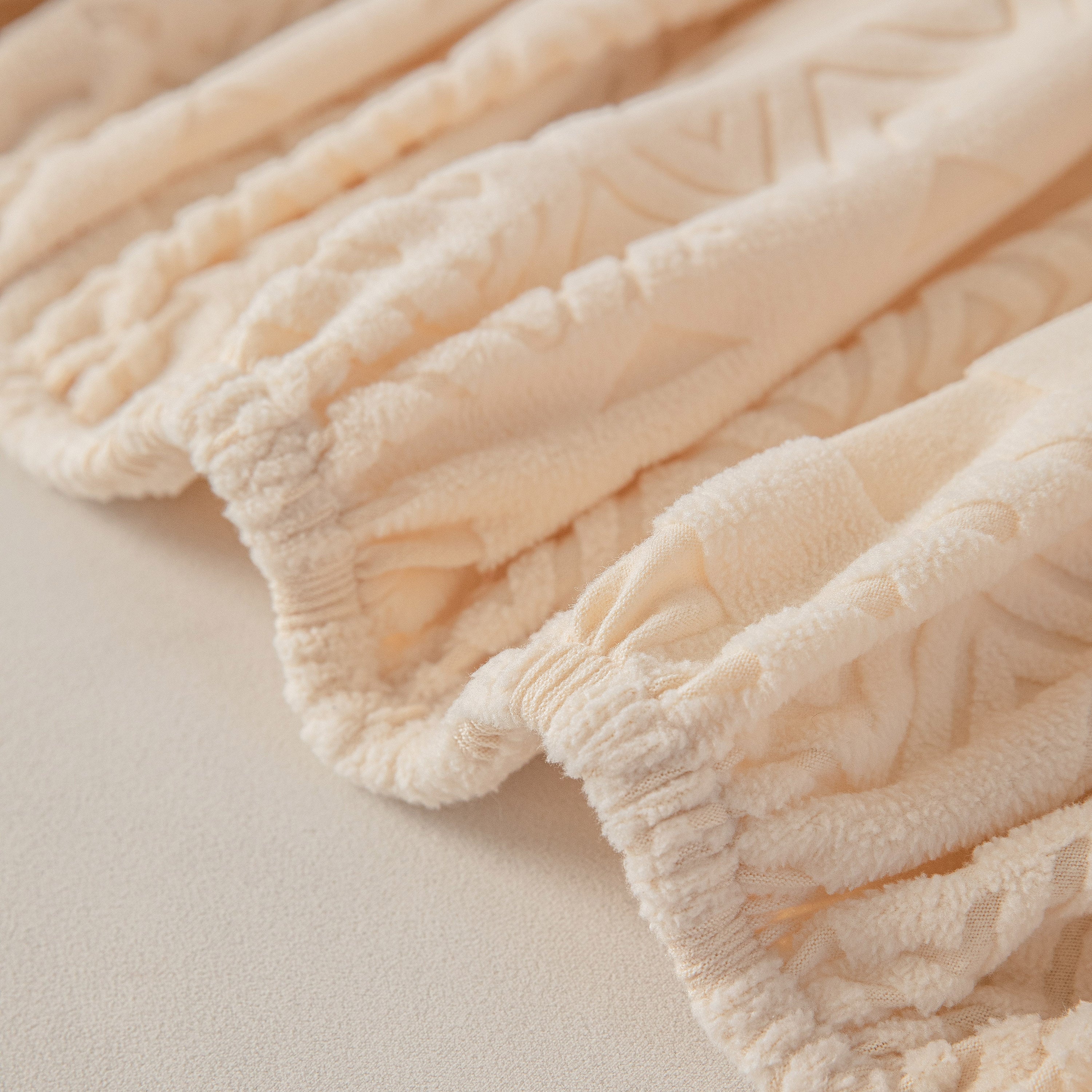 High Stretch Embossed Geometric Slipcover for Couch, Cozy Plush Fleece Couch Cover - Image 60