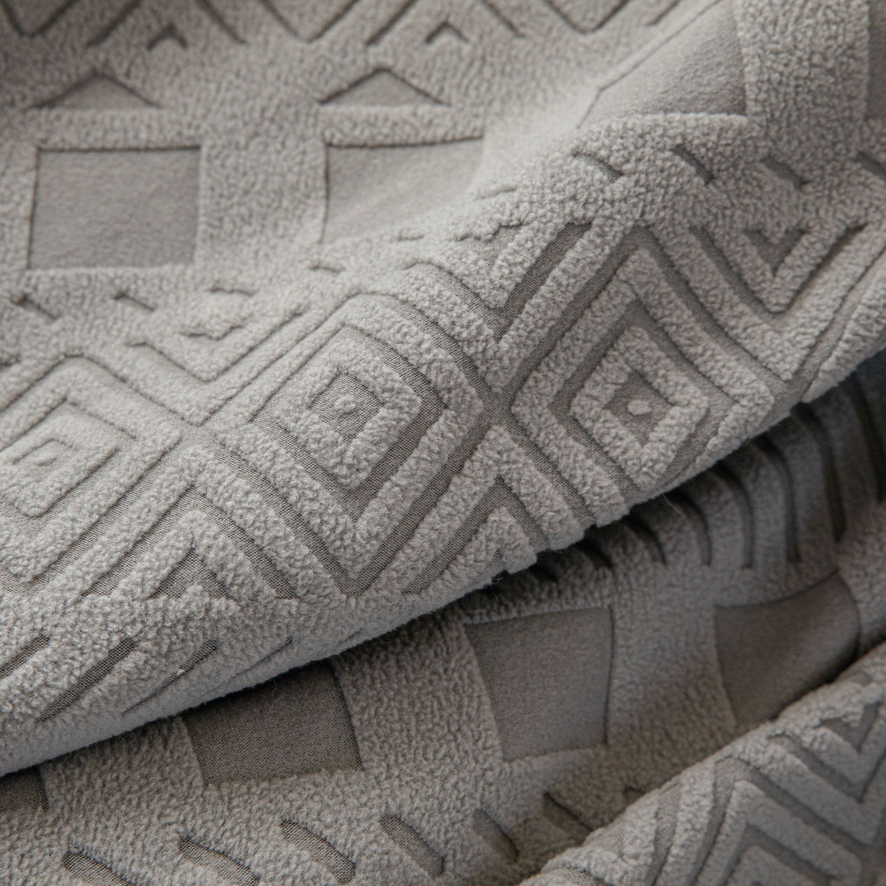 High Stretch Embossed Geometric Slipcover for Couch, Cozy Plush Fleece Couch Cover - Image 9