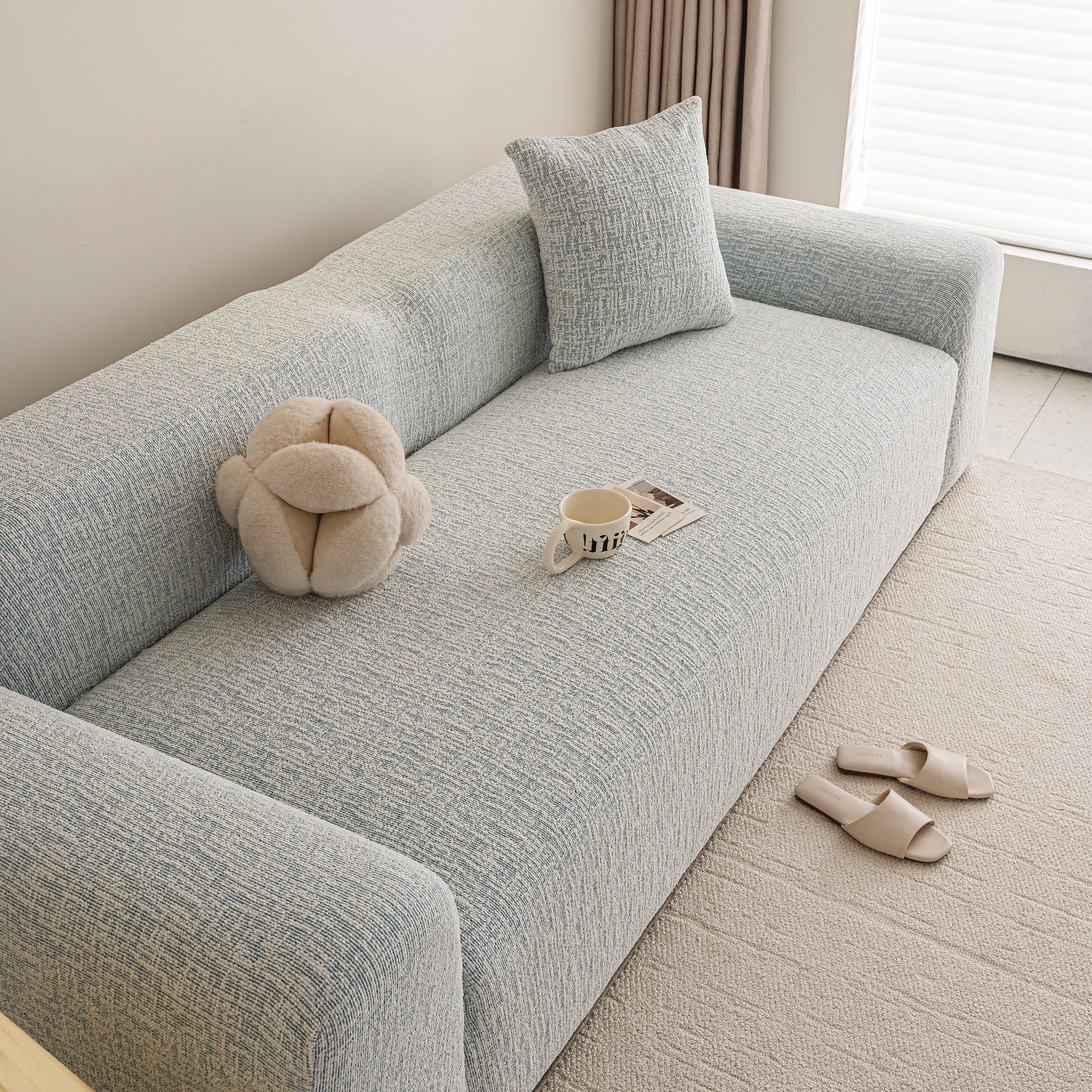 High Stretch Washable Slipcover, Non-Slip Washable Furniture Protector for Kids Pets - Image 59