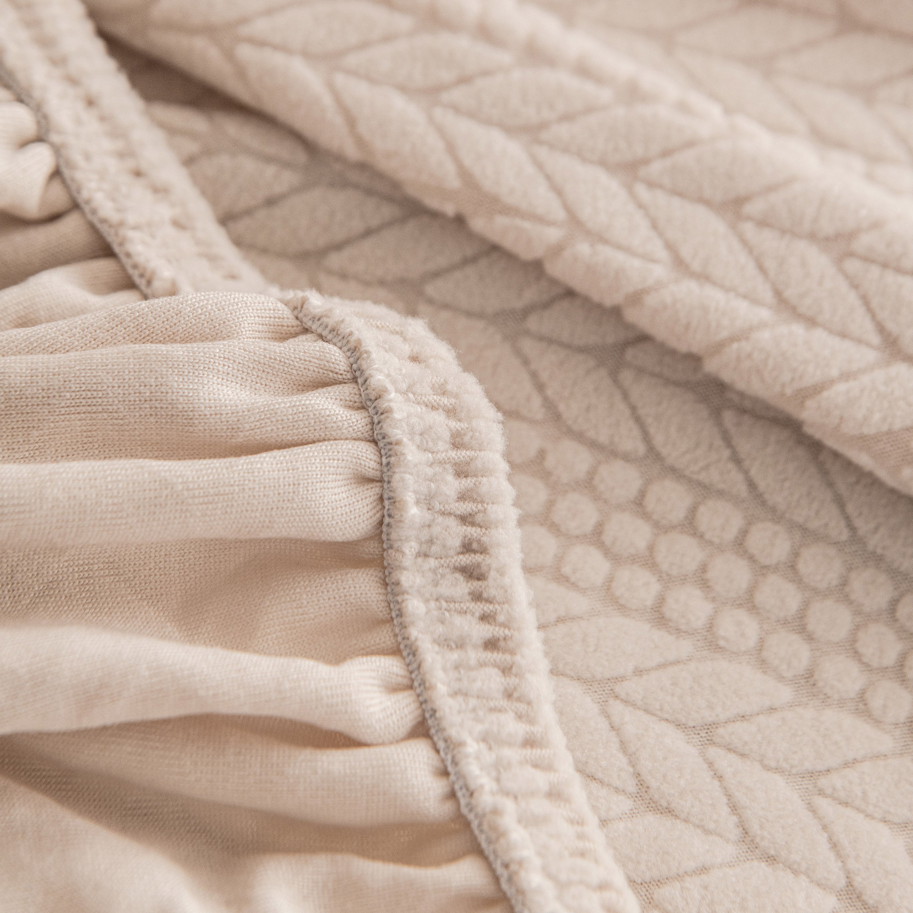 High Stretch Wheat Ear Embossed Textured Couch Slipcover, Water Repellent Sofa Cover - Image 36