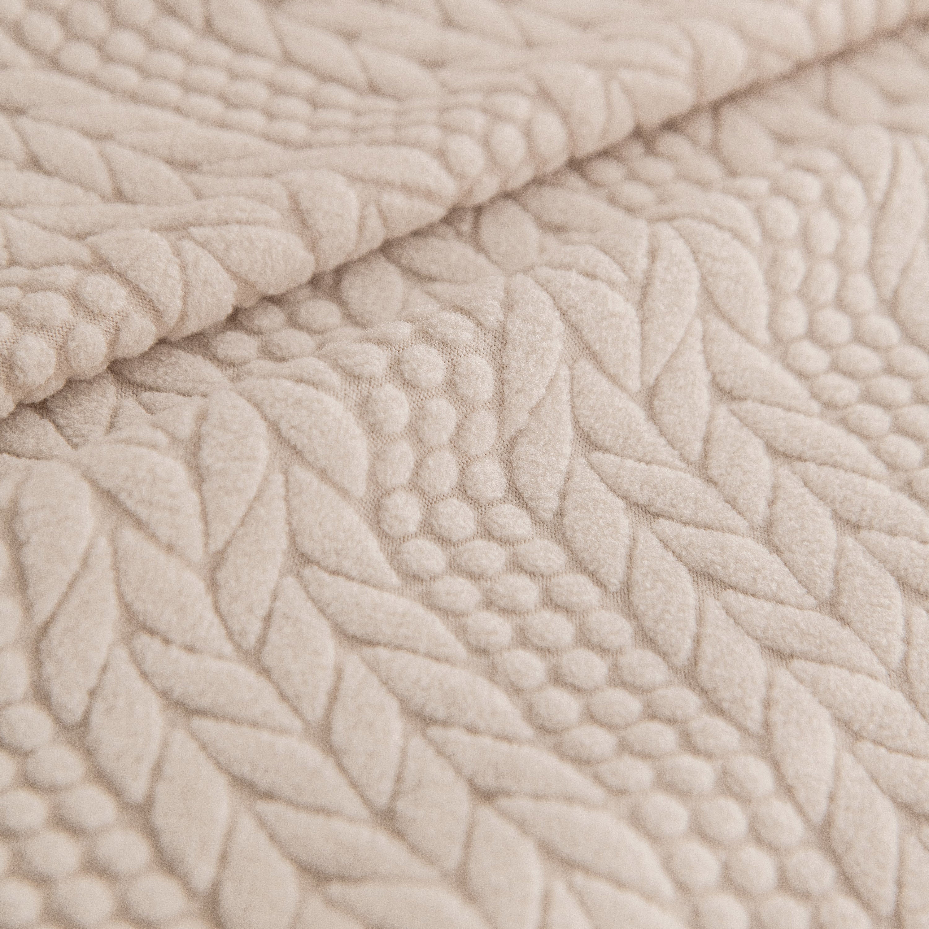 High Stretch Wheat Ear Embossed Textured Couch Slipcover, Water Repellent Sofa Cover - Image 37