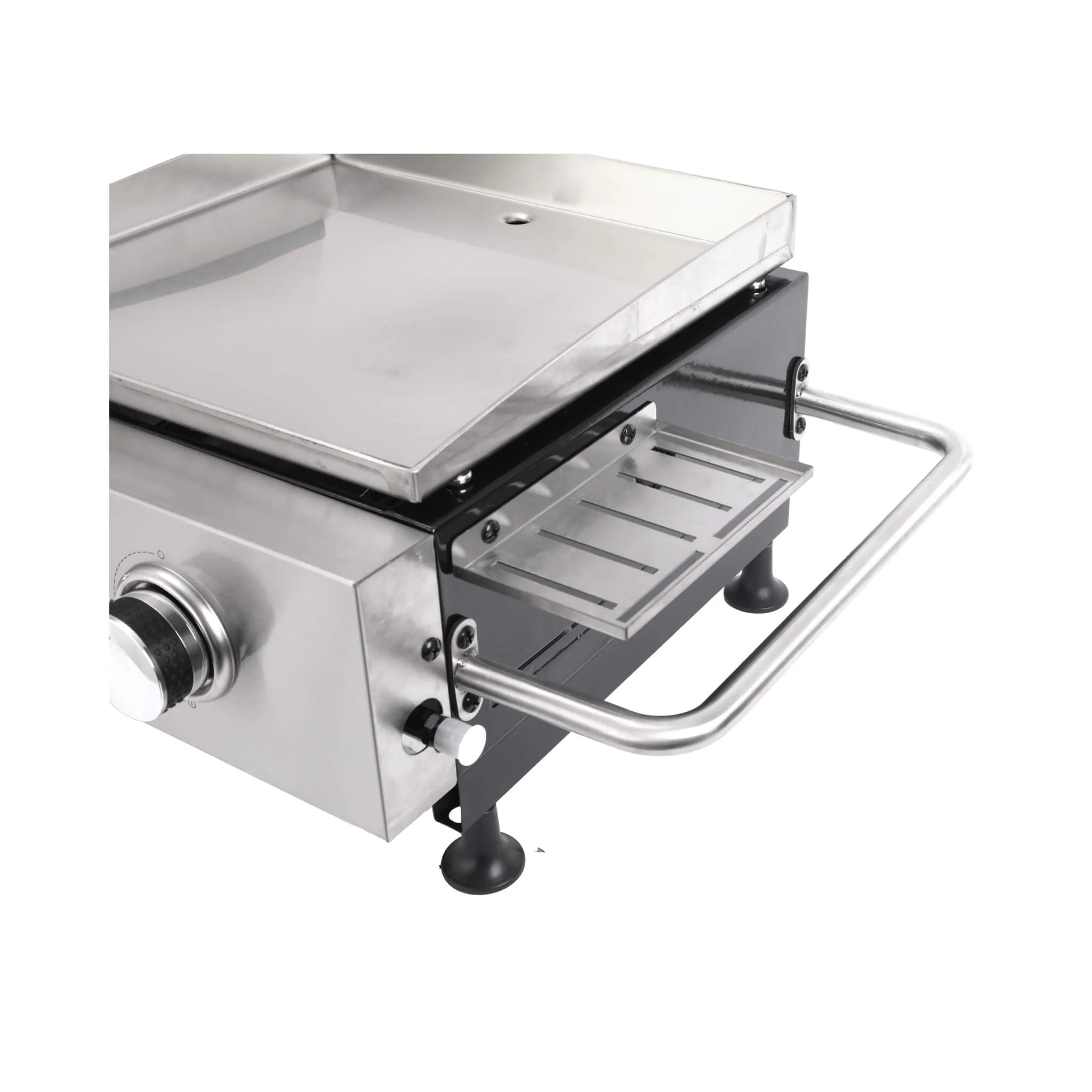 High Temperature 40K BTU 2-Burner Stainless Steel Plancha Combo Gas Grill (SAK71285) - Image 10