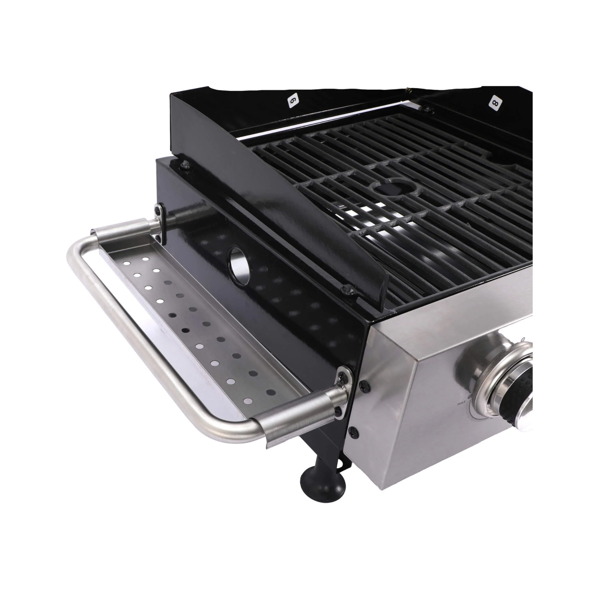 High Temperature 40K BTU 2-Burner Stainless Steel Plancha Combo Gas Grill (SAK71285) - Image 13