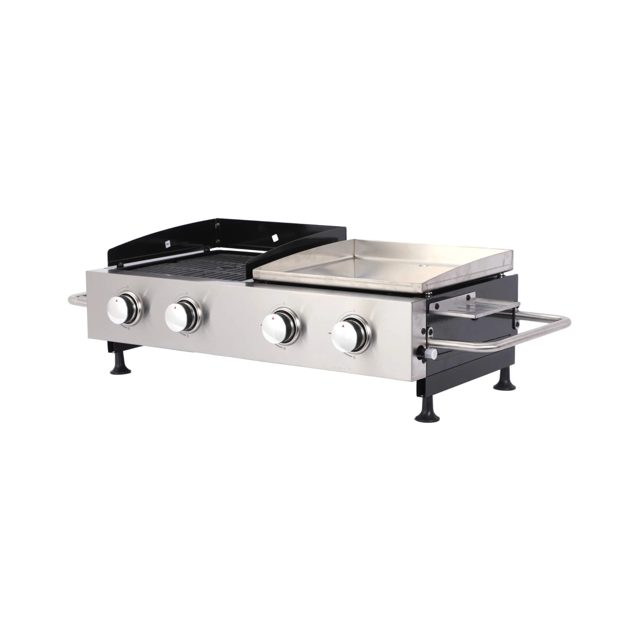 High Temperature 40K BTU 2-Burner Stainless Steel Plancha Combo Gas Grill (SAK71285) - Image 4