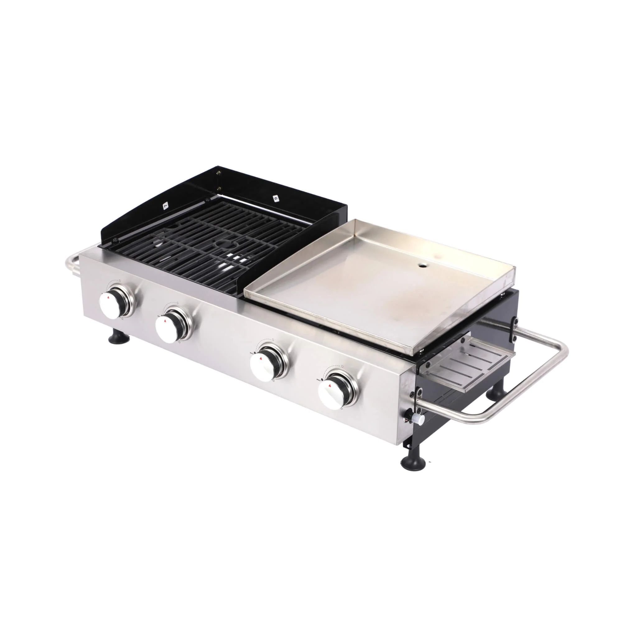 High Temperature 40K BTU 2-Burner Stainless Steel Plancha Combo Gas Grill (SAK71285) - Image 7