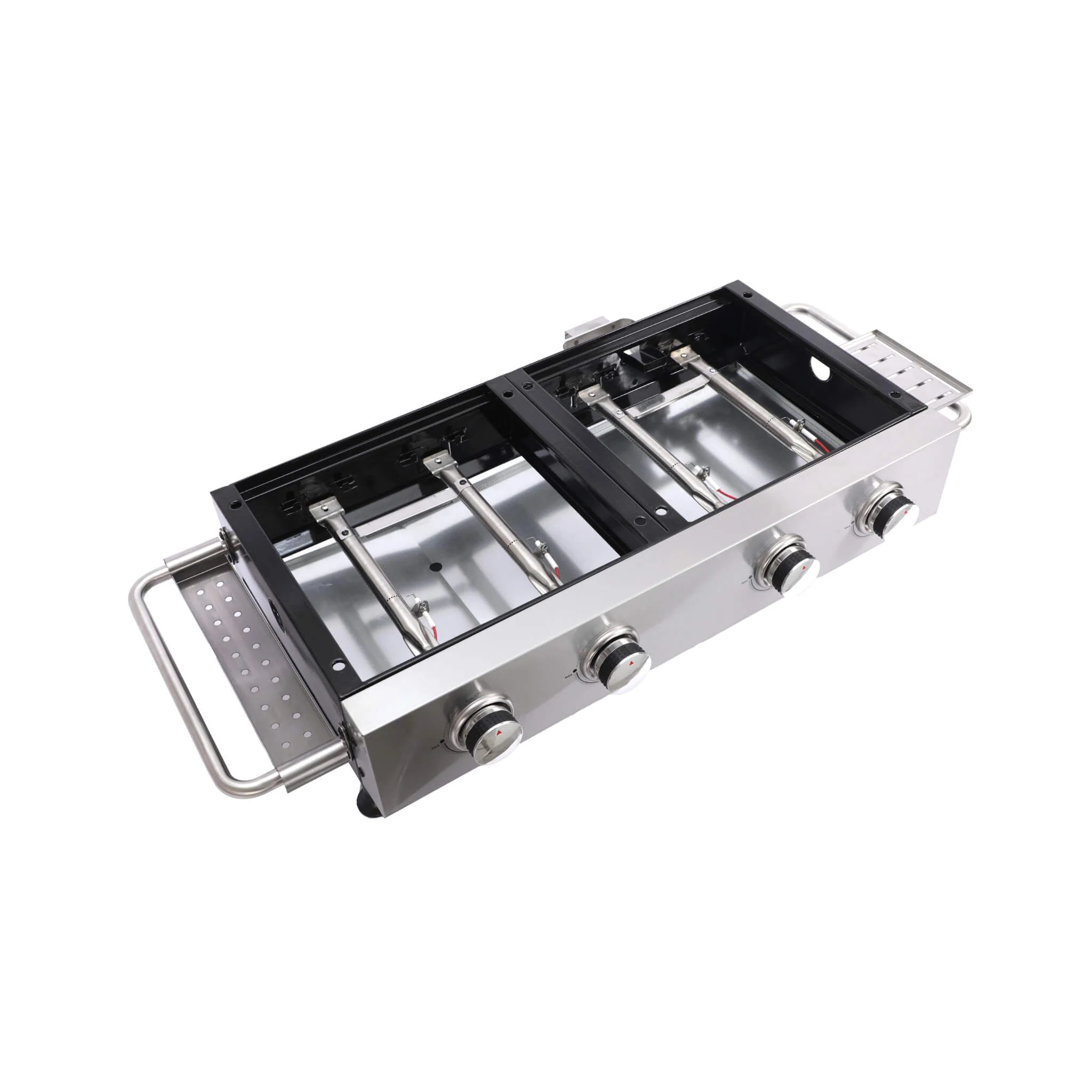 High Temperature 40K BTU 2-Burner Stainless Steel Plancha Combo Gas Grill (SAK71285) - Image 9