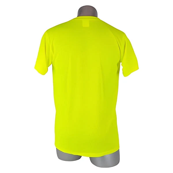 High Visibility Yellow Safety Short Sleeve Shirt - All Sizes - Image 2