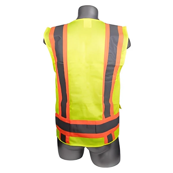 High Visibility Yellow Safety Surveyor Vest - All Sizes - Image 2