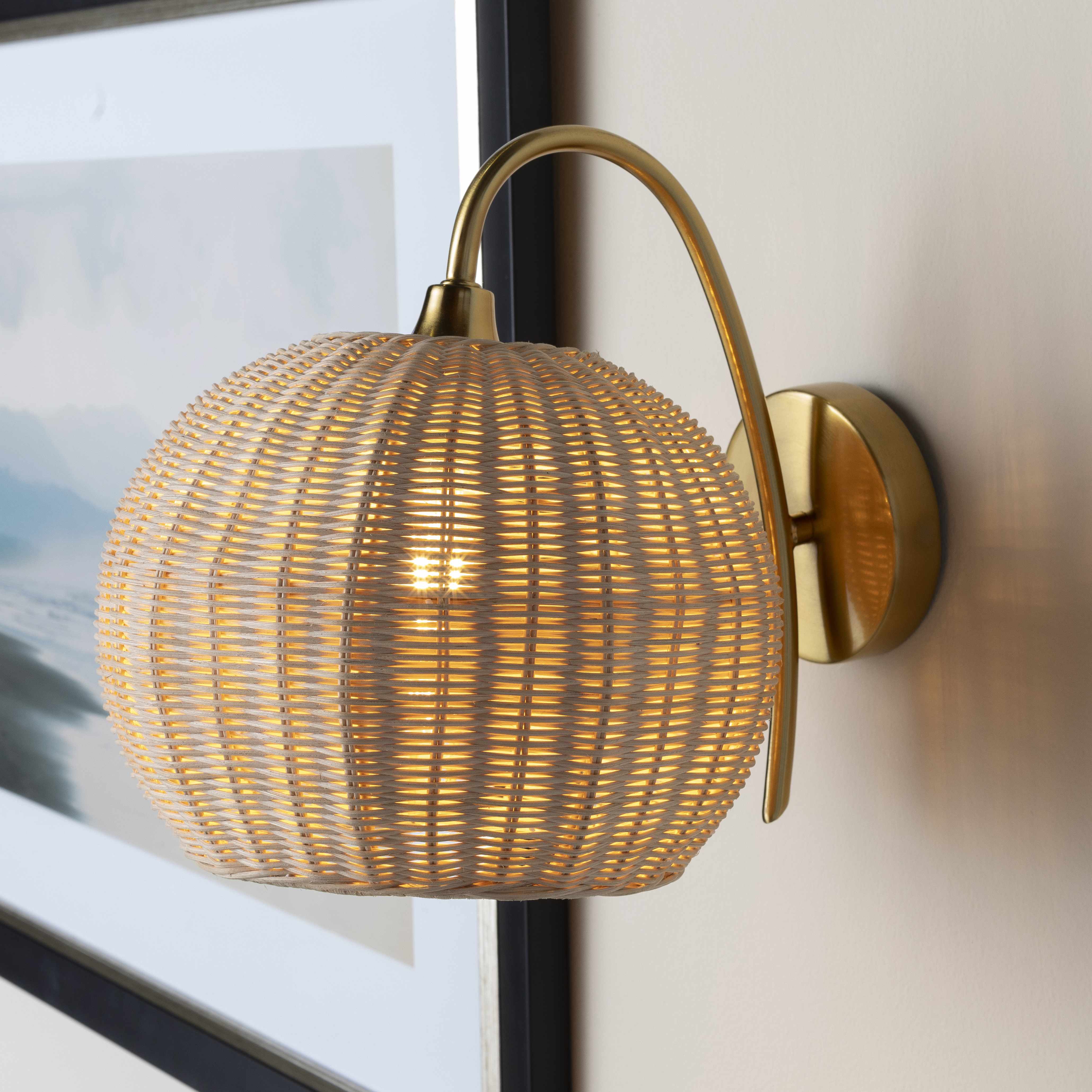 Hindang Rattan Wall Sconces - Image 3