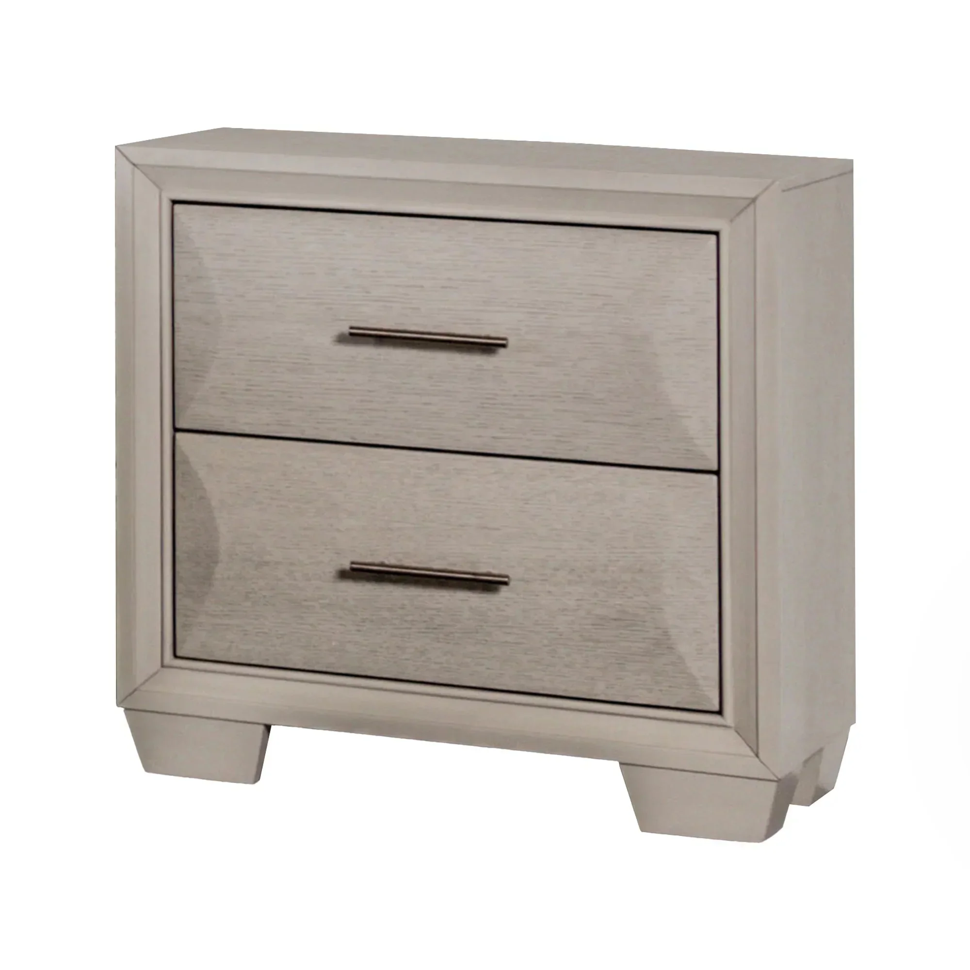 Hinwitz Transitional Solid Wood 2-Drawer Nightstand - Image 2
