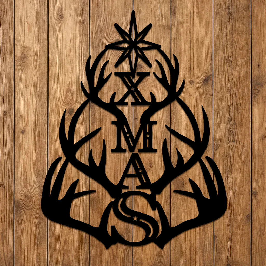 Holiday XMAS with Antler Tree Design - Image 3