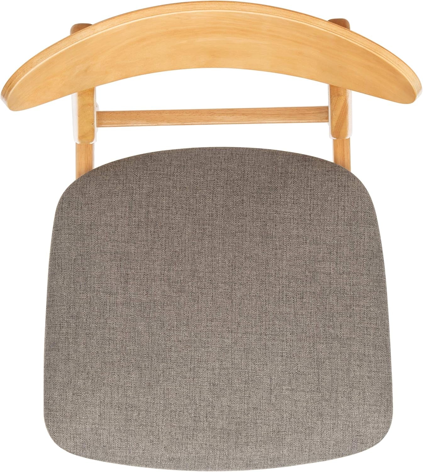 Home Lucca Retro Natural and Grey Cushion Dining Chair, Set of 2 - Image 8